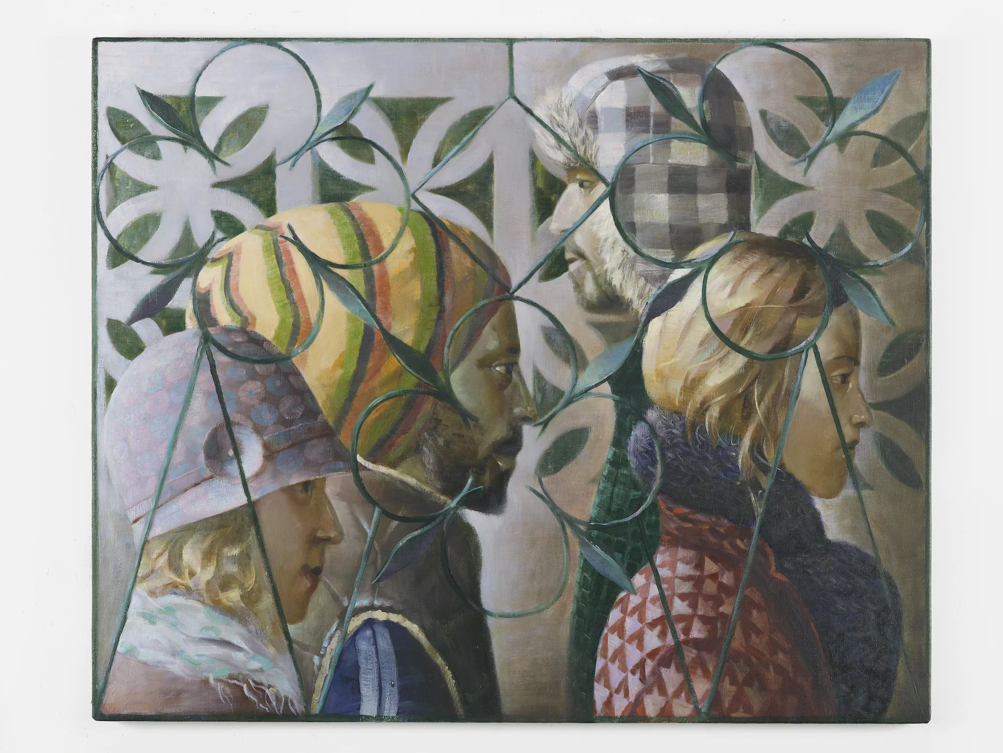 Commuters 2014 Oil on linen 66 x 86 cm