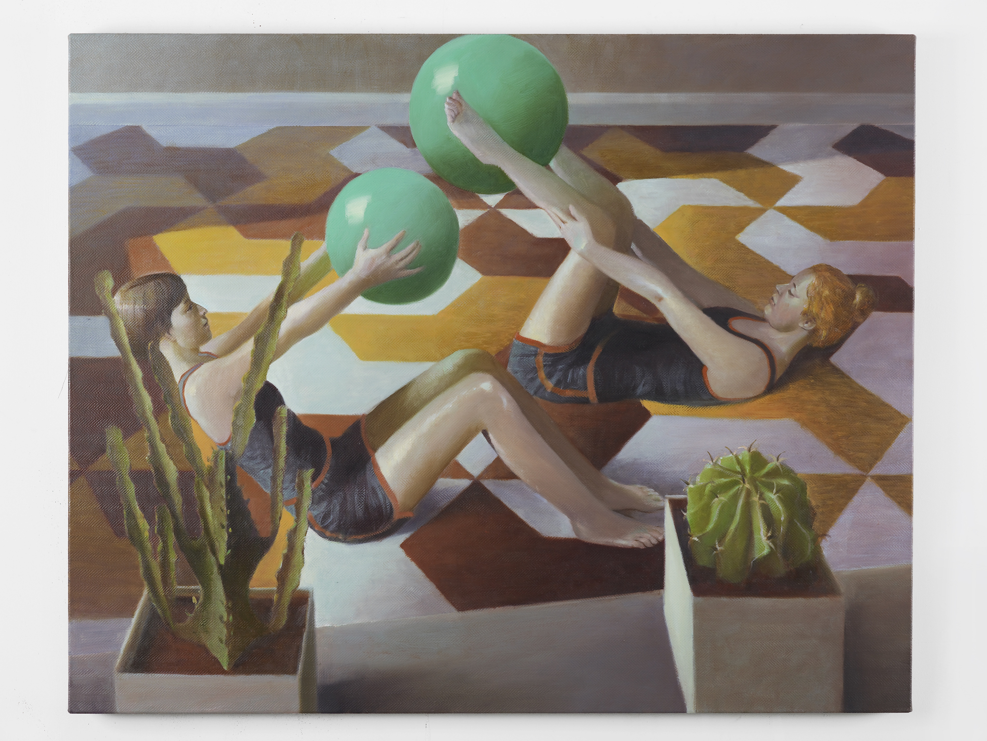  Ball Games V 2014 Oil on linen 80 x 100 cm 