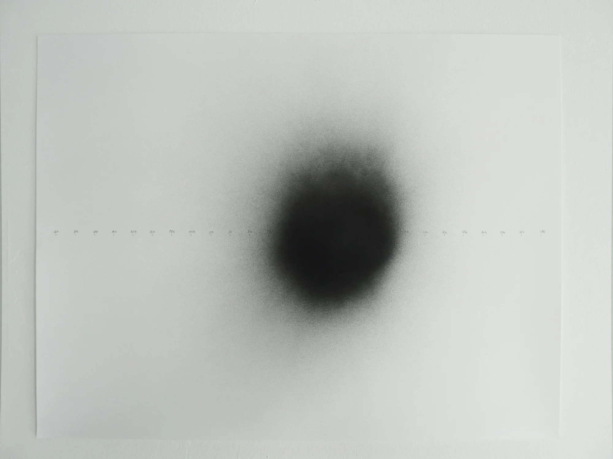 Charbel-joseph H. Boutros No Light In White Light (Night’s cartography) 2013 Carbon and black spray on paper 50 x 70 cm Variations