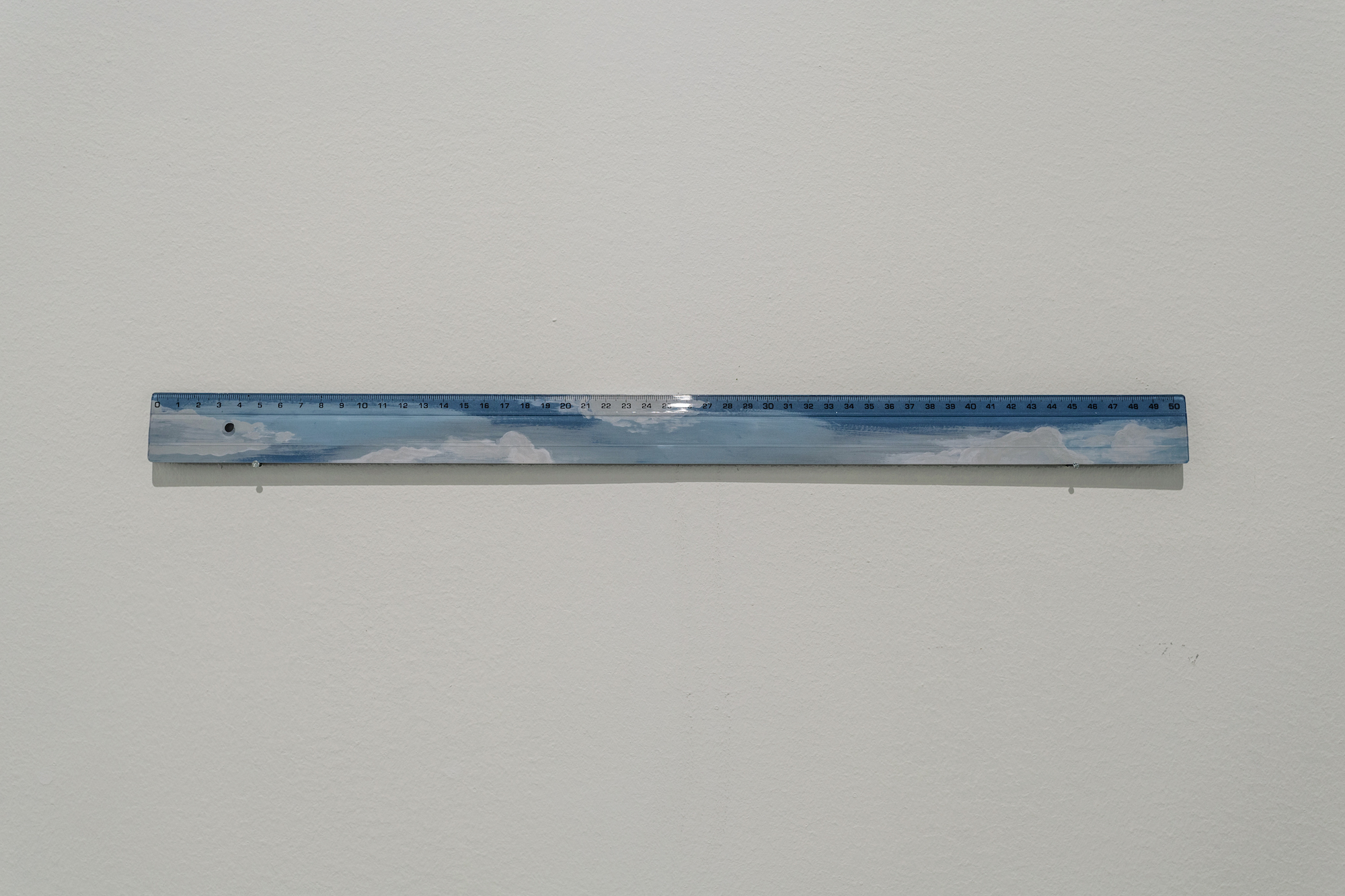 The Day in Order 2015 Plastic ruler, acrylic paint 3.4 x 51 cm