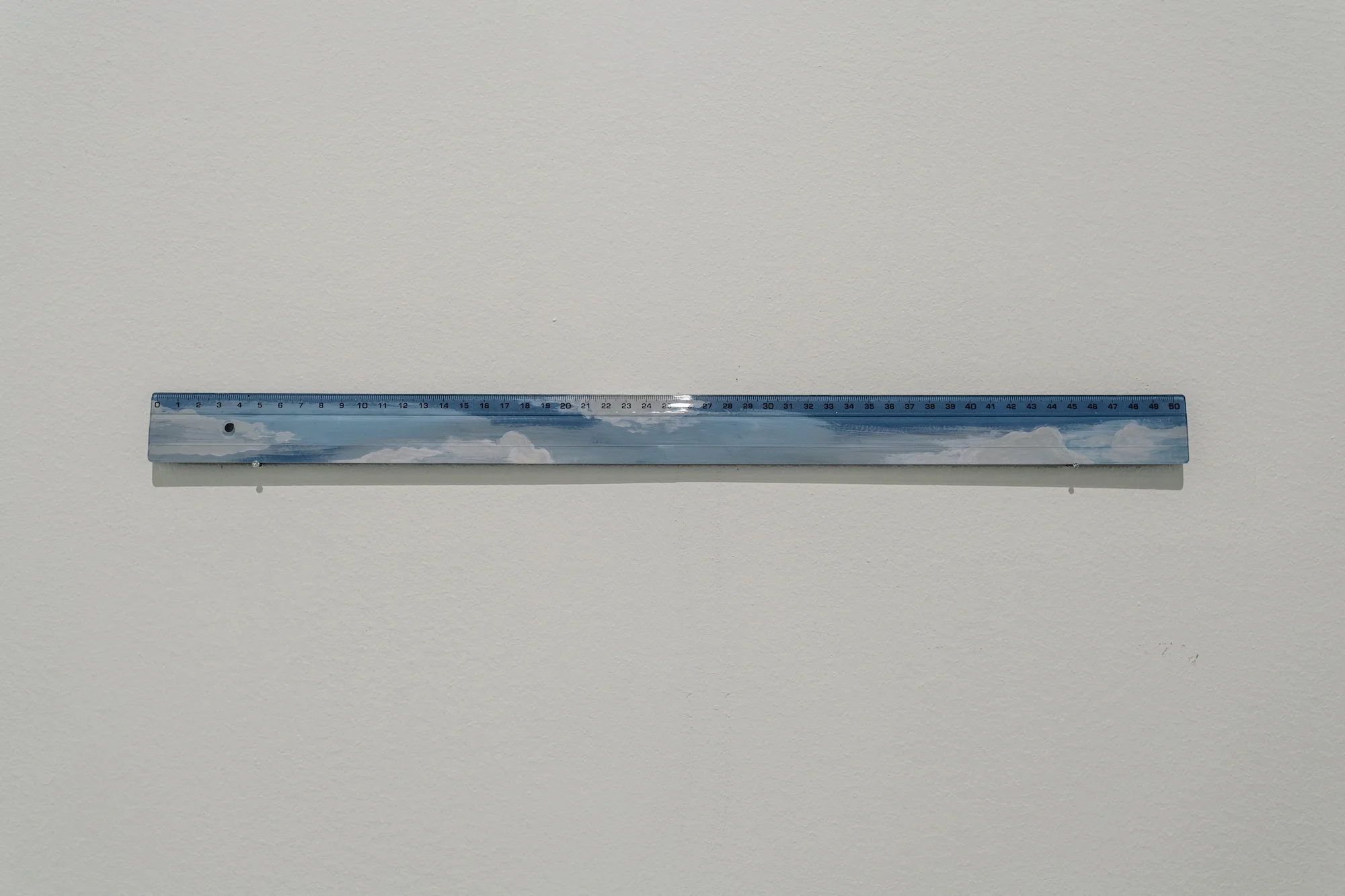 The Day in Order 2015 Plastic ruler, acrylic paint 3.4 x 51 cm