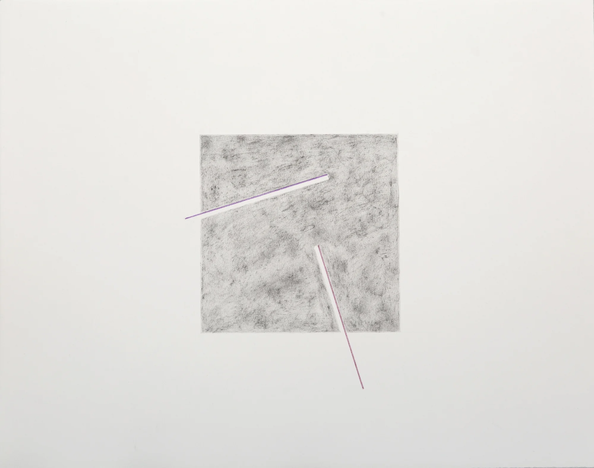 Untitled 9 2017 Charcoal and coloured pencil on paper 38 x 48 cm