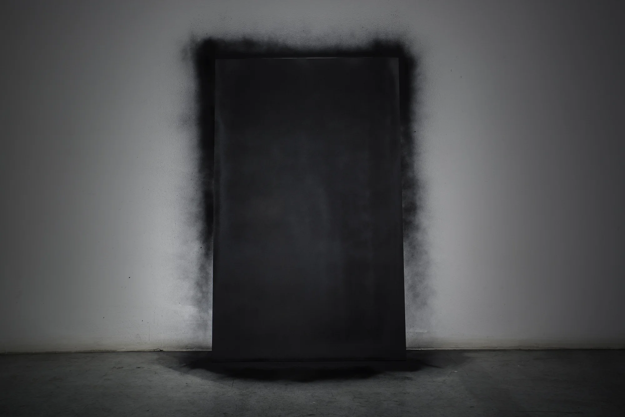 Charbel-joseph H. Boutros Mirror enclosing its own reflection 2012 Spray, mirror, reflection Dimensions variable