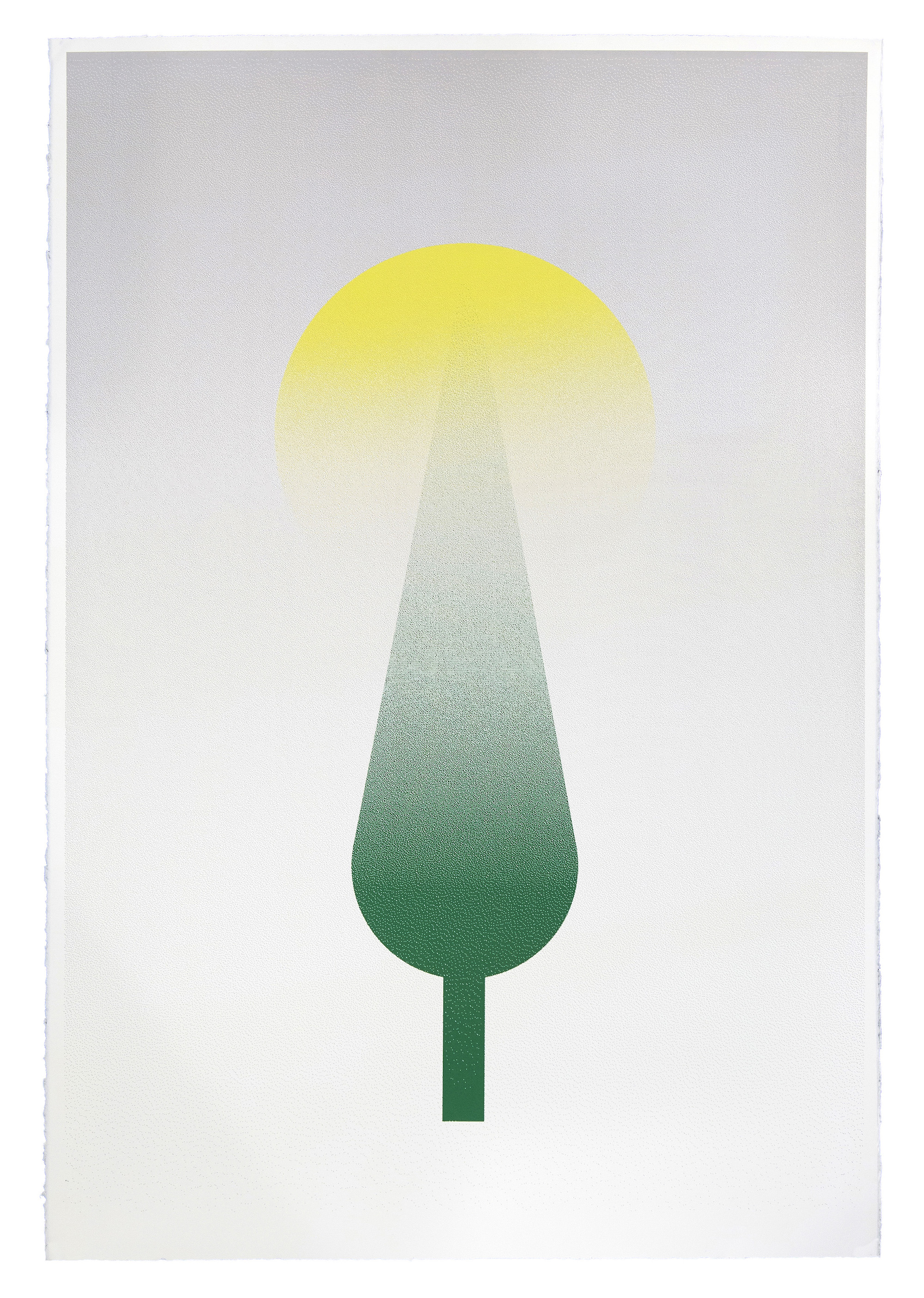  Fahd Burki   Toward Light 2013 Screen print on paper 112.5 x 76.5 cm 