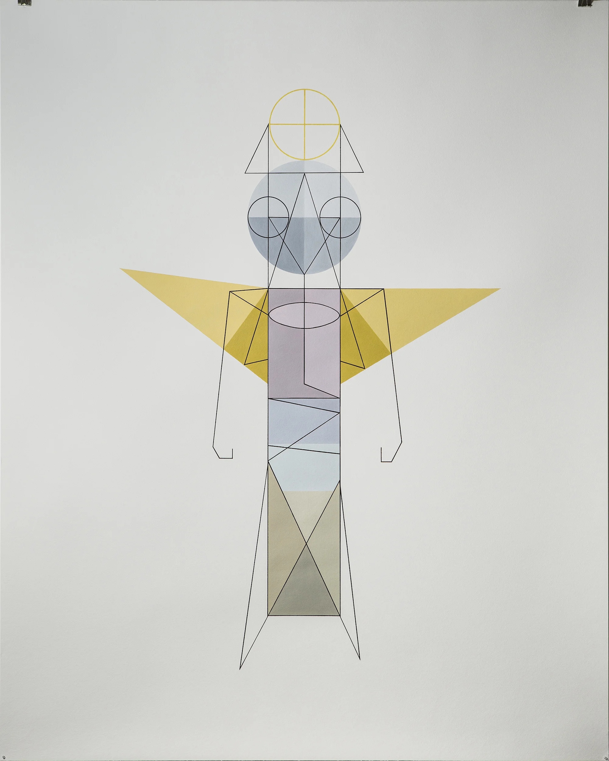 Fahd Burki Gem 2014 Acrylic and pen on paper 152 x 122 cm