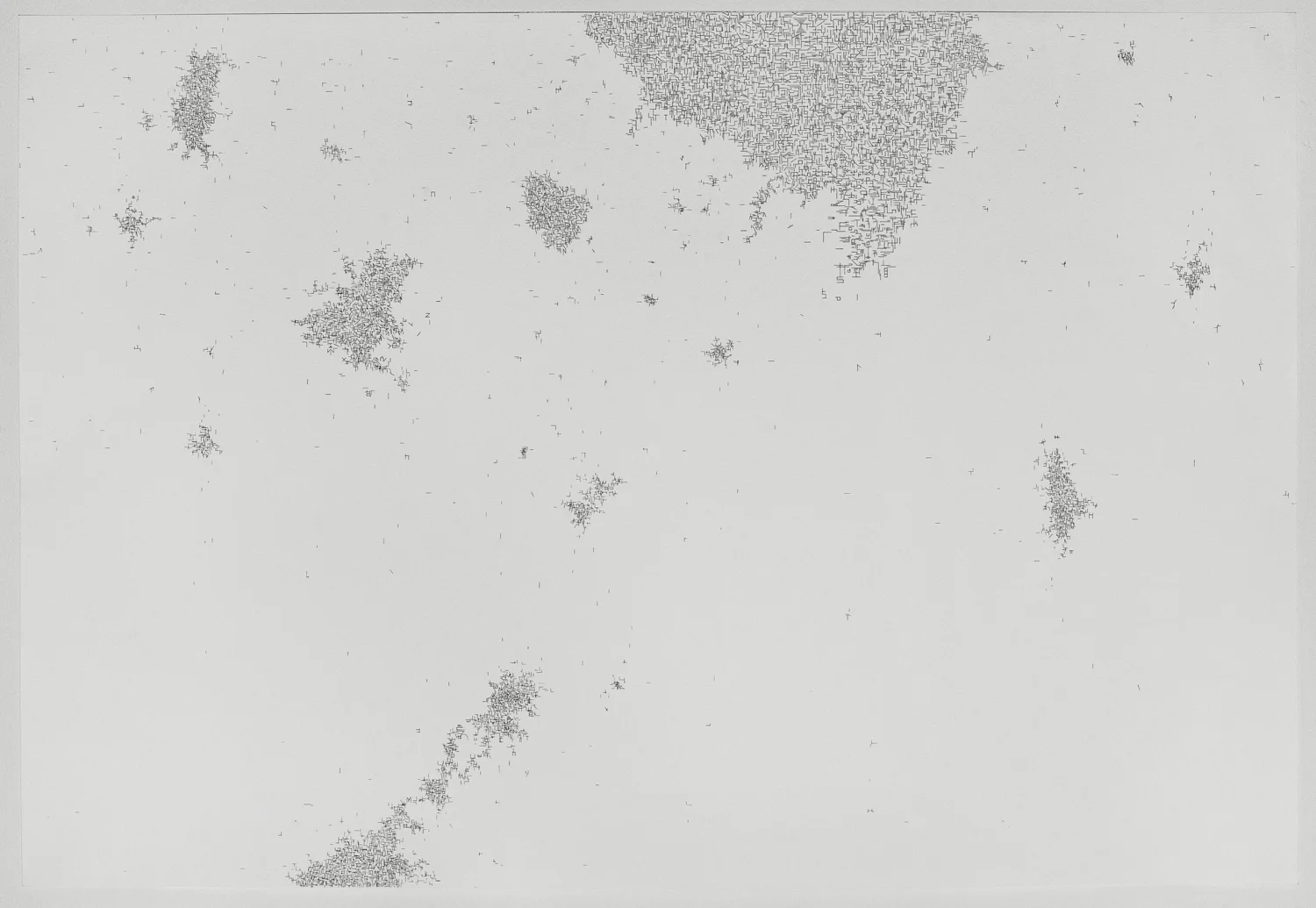 Nadia Khawaja Drawing 44 2011 Felt tip pen on paper 75 x 110 cm