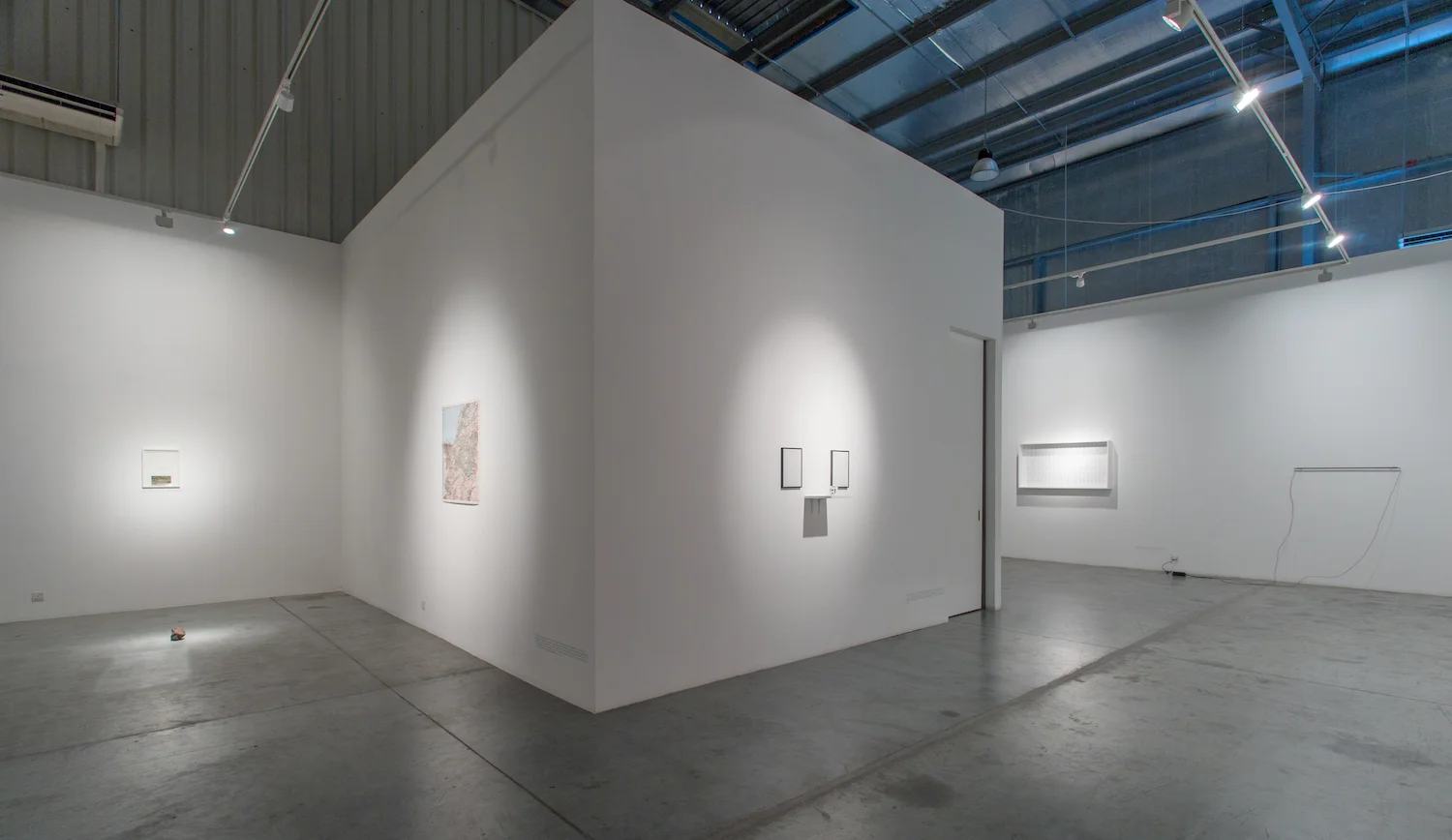Installation view / Intangible experiences, arrangements, and manoeuvres