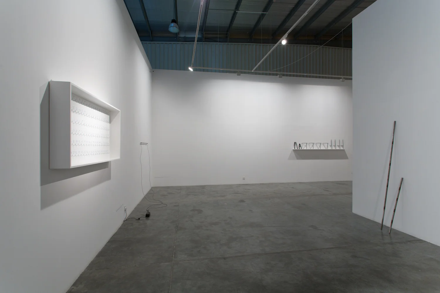 Installation view / Intangible experiences, arrangements, and manoeuvres