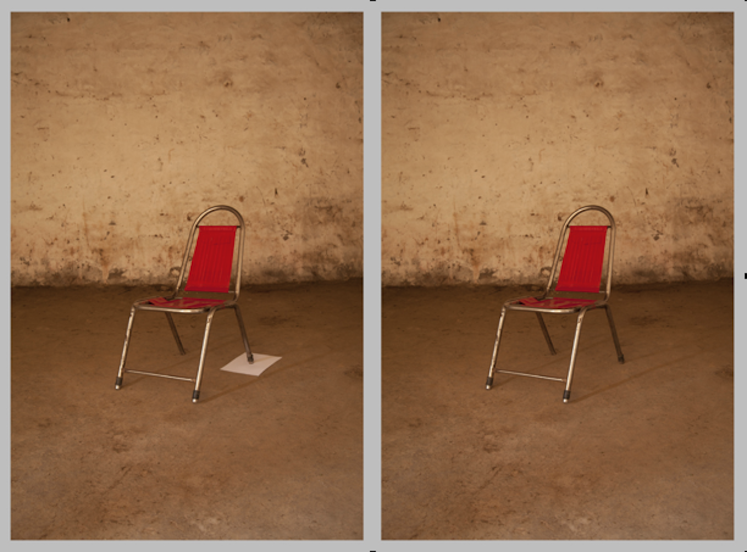 Basir Mahmood A chair, somewhere 2013 Acrylic face mounted photo rag 64 x 86 cm
