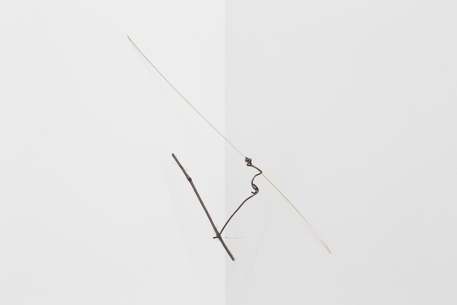  Joana Escoval  An empty list of things missing 2017 Gold, wood Approx., 44 x 15 x 16 cm  Unique 