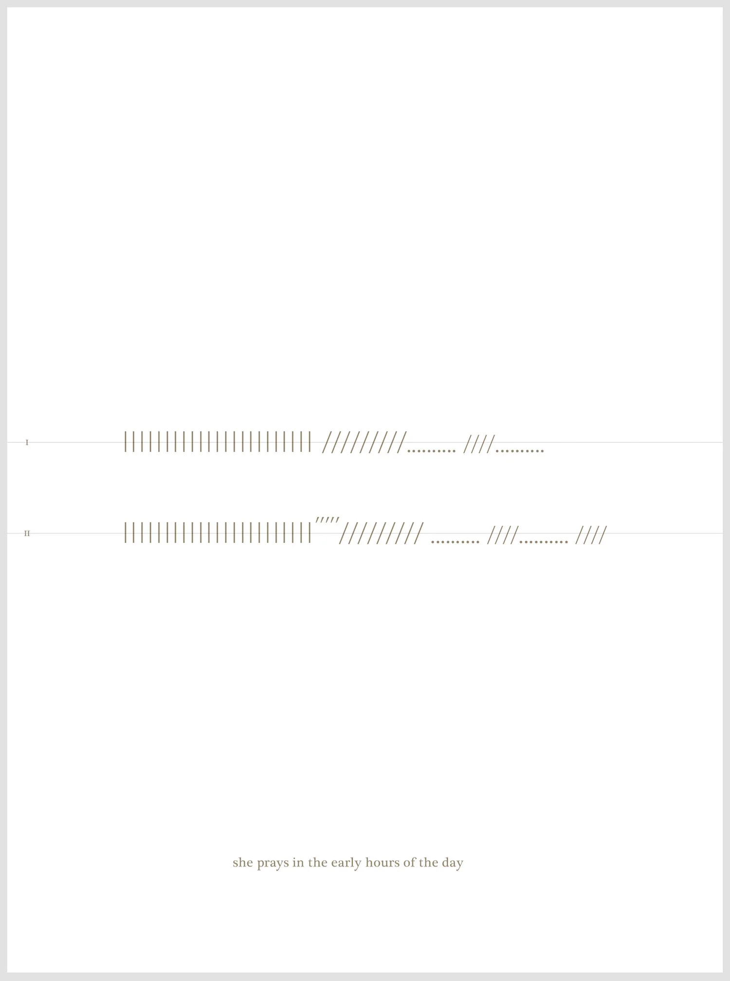 A score – 5 times a day (detail)