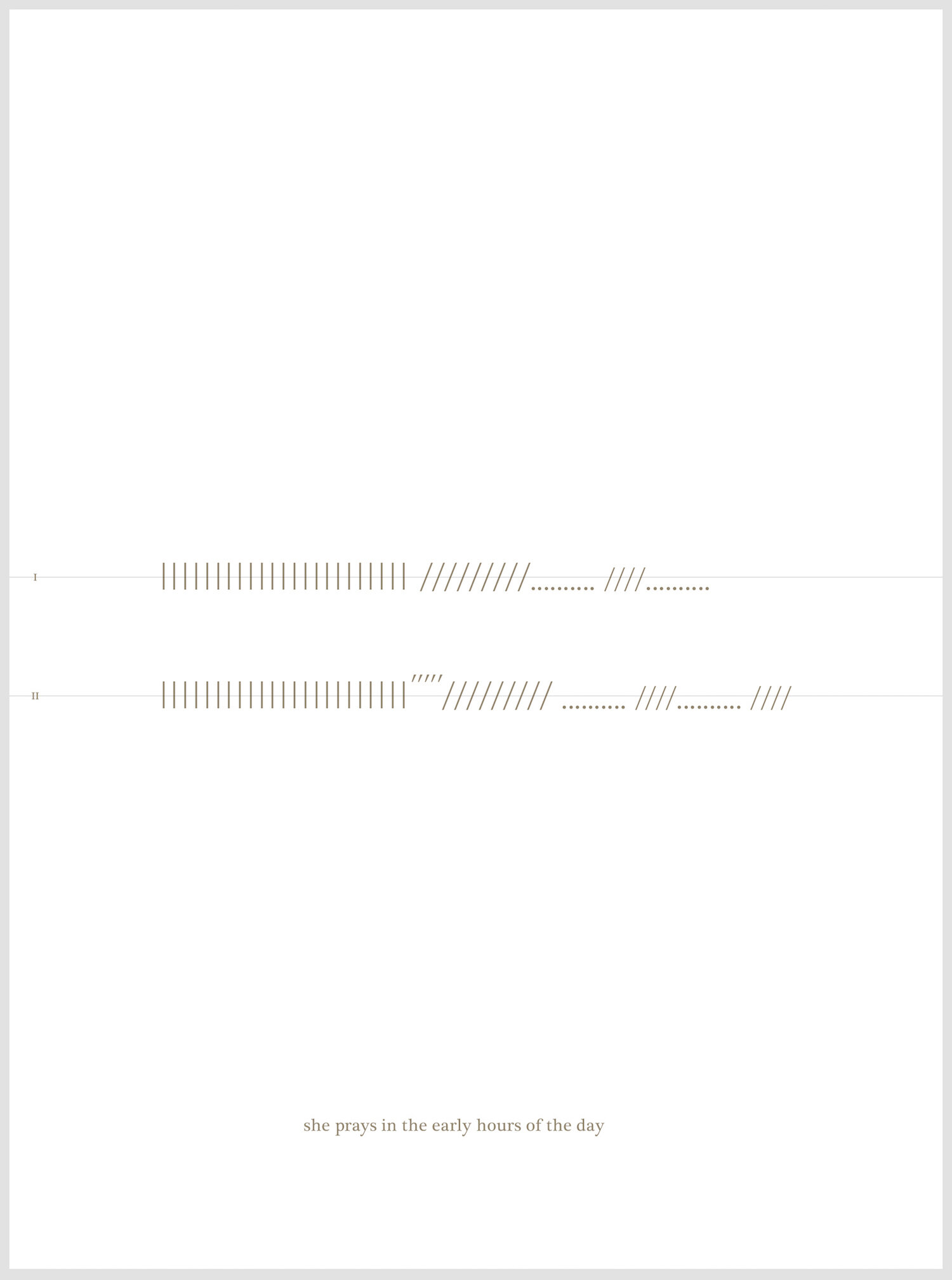 A score – 5 times a day (detail)