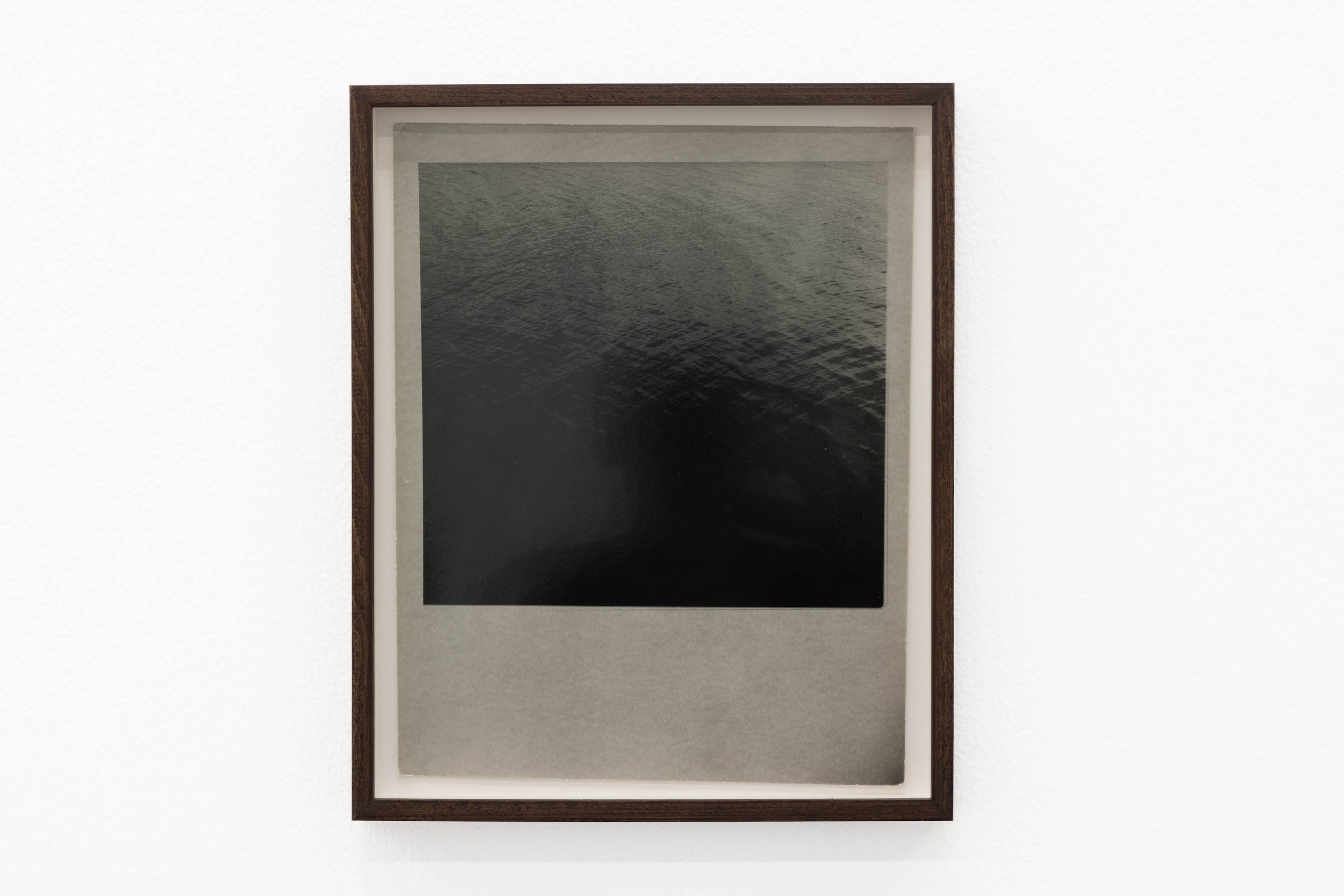  Untitled (dark sea), 2014, black and white analogue photograph on baryté paper, 29 x 23 cm / 32 x 26 cm (framed) 