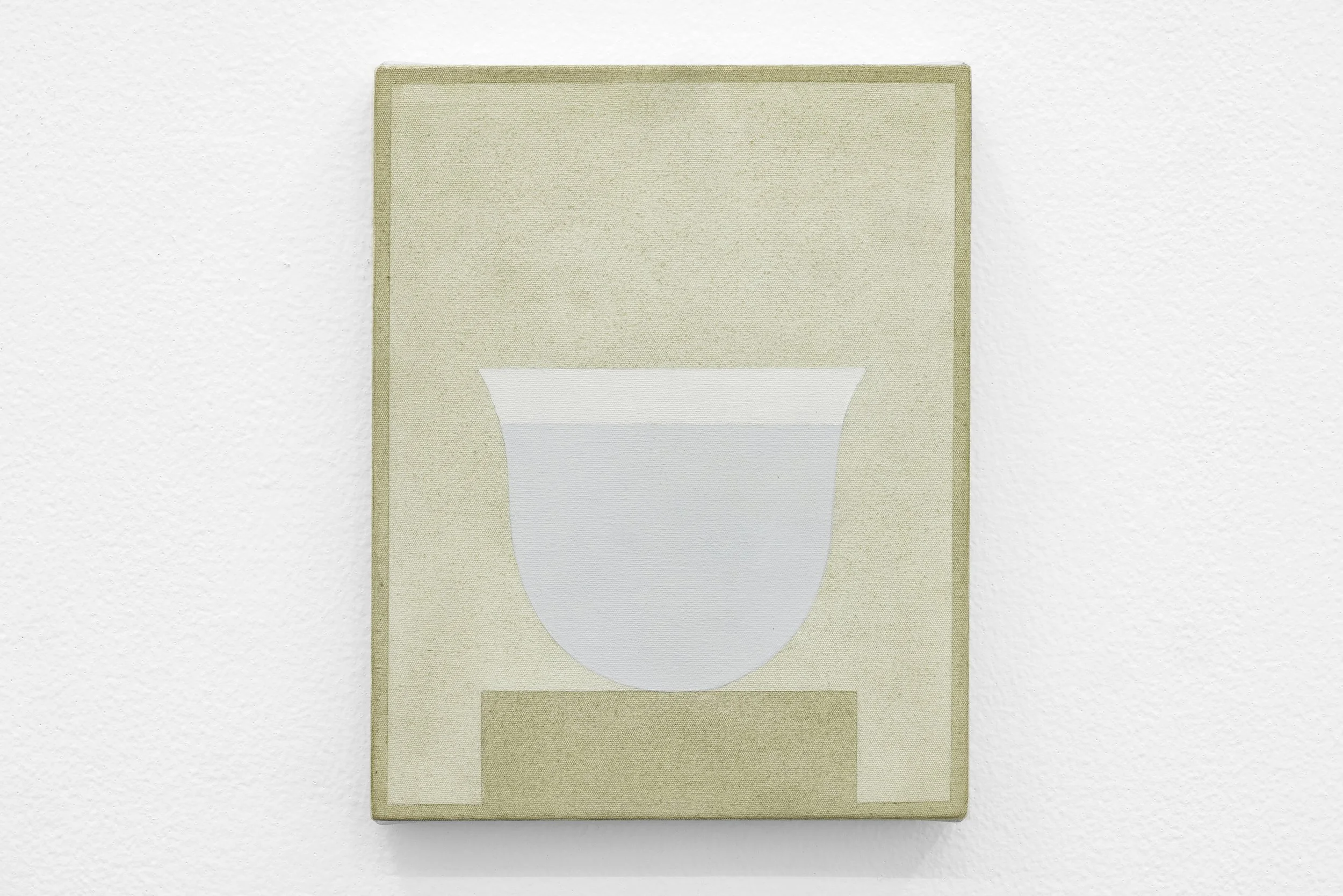  Untitled, 2025, acrylics and gesso on canvas, 27.2 x 21.4 cm  Image courtesy of the artist and Grey Noise Photo by: Daniella Baptista 