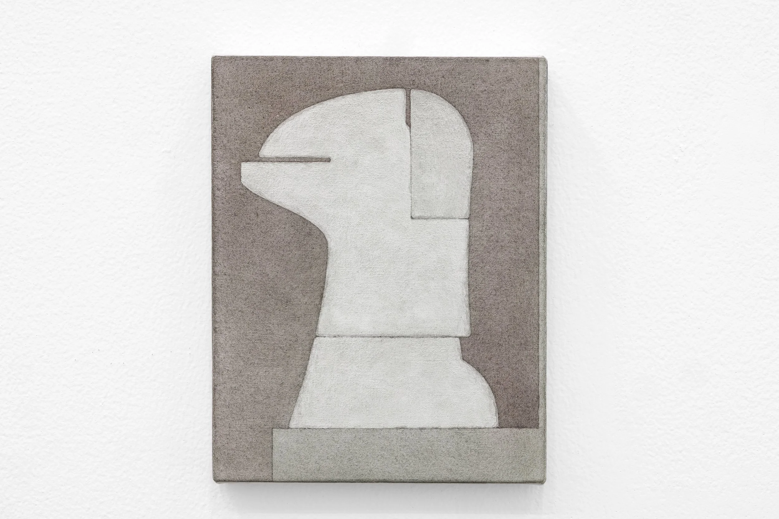  Untitled, 2026, acrylics and gesso on canvas, 27.2 x 21.4 cm  Image courtesy of the artist and Grey Noise Photo by: Daniella Baptista 