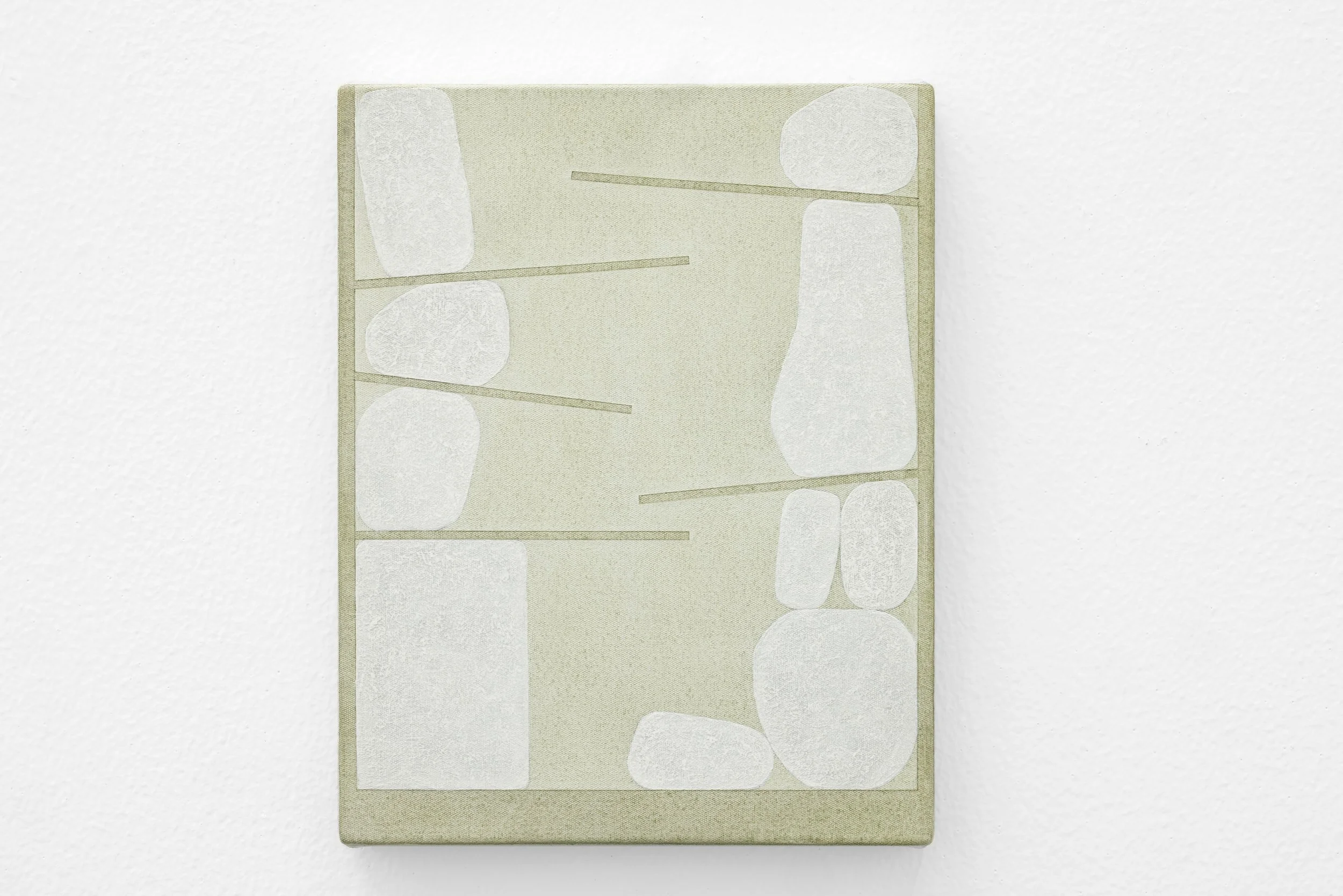  Predicament A, 2026, acrylics and gesso on canvas, 27.2 x 21.4 cm  Image courtesy of the artist and Grey Noise Photo by: Daniella Baptista 