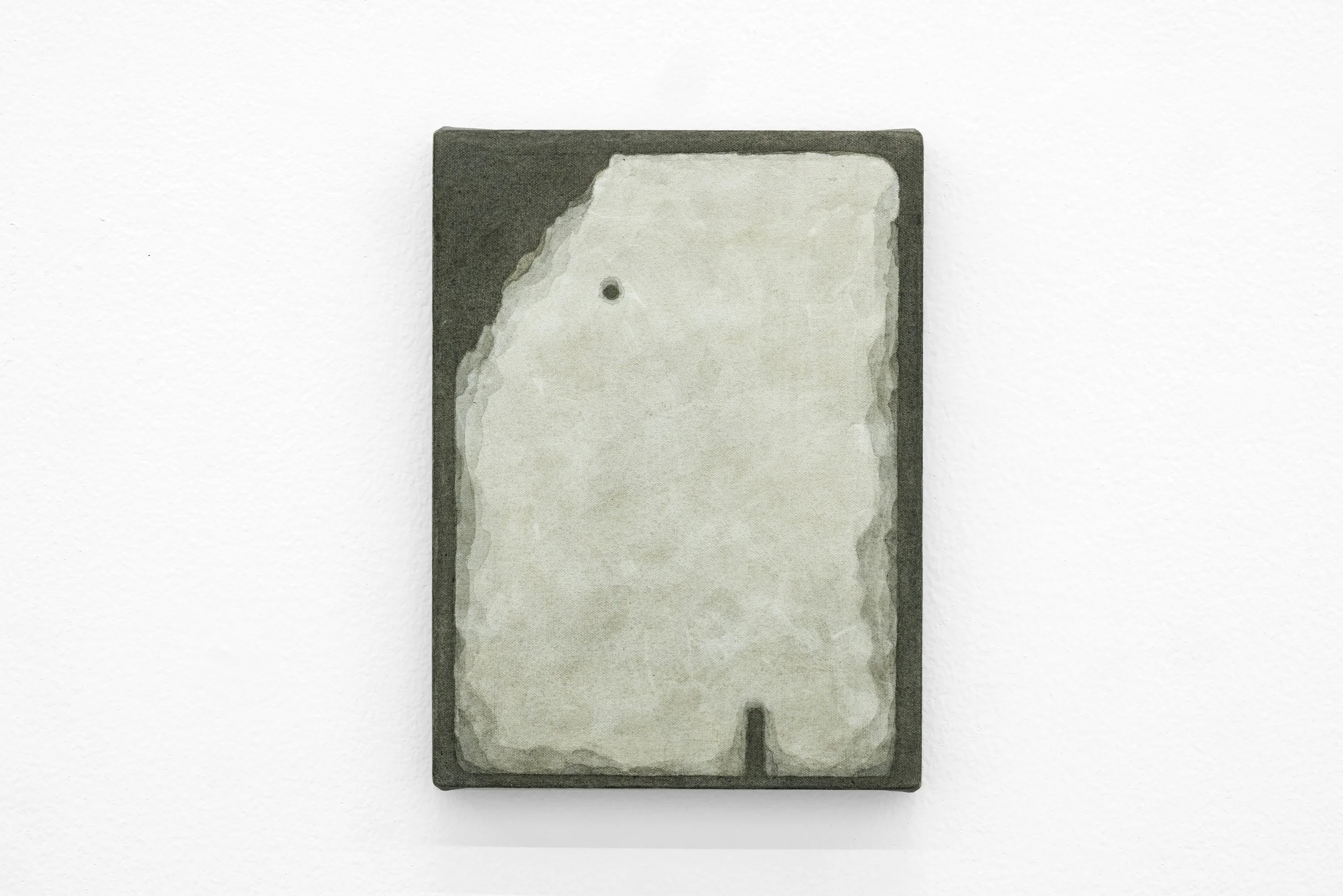  Loner, 2025, acrylics and gesso on canvas, 28.5 x 21.4 cm  Image courtesy of the artist and Grey Noise Photo by: Daniella Baptista 