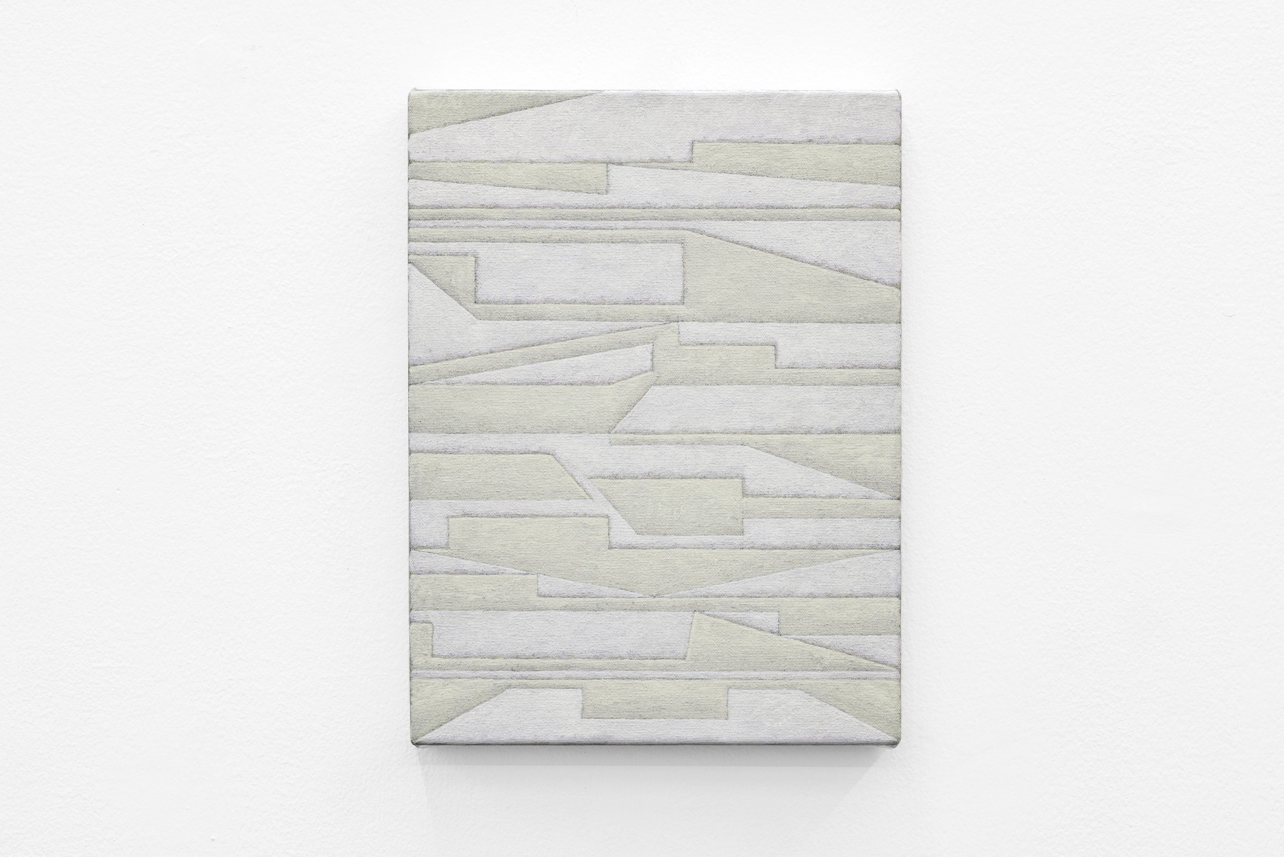  Soft Fossil, 2026, acrylics and gesso on canvas, 28.5 x 21.4 cm   Image courtesy of the artist and Grey Noise. Photo by: Daniella Baptista 