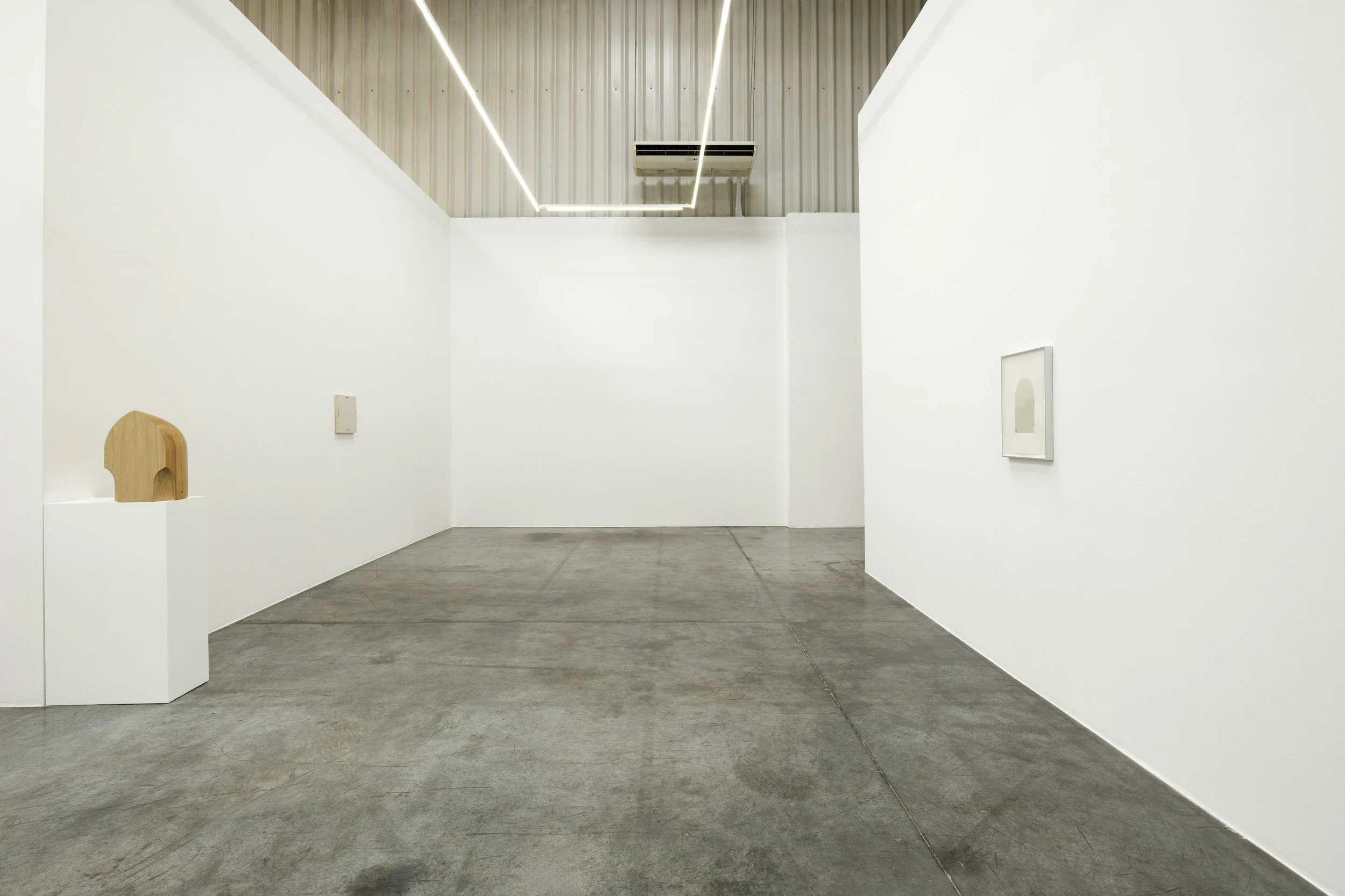  Installation view / The importance of staying quiet / 4. Fahd Burki II.a   Image courtesy of the artist and Grey Noise. Photo by: Daniella Baptista  