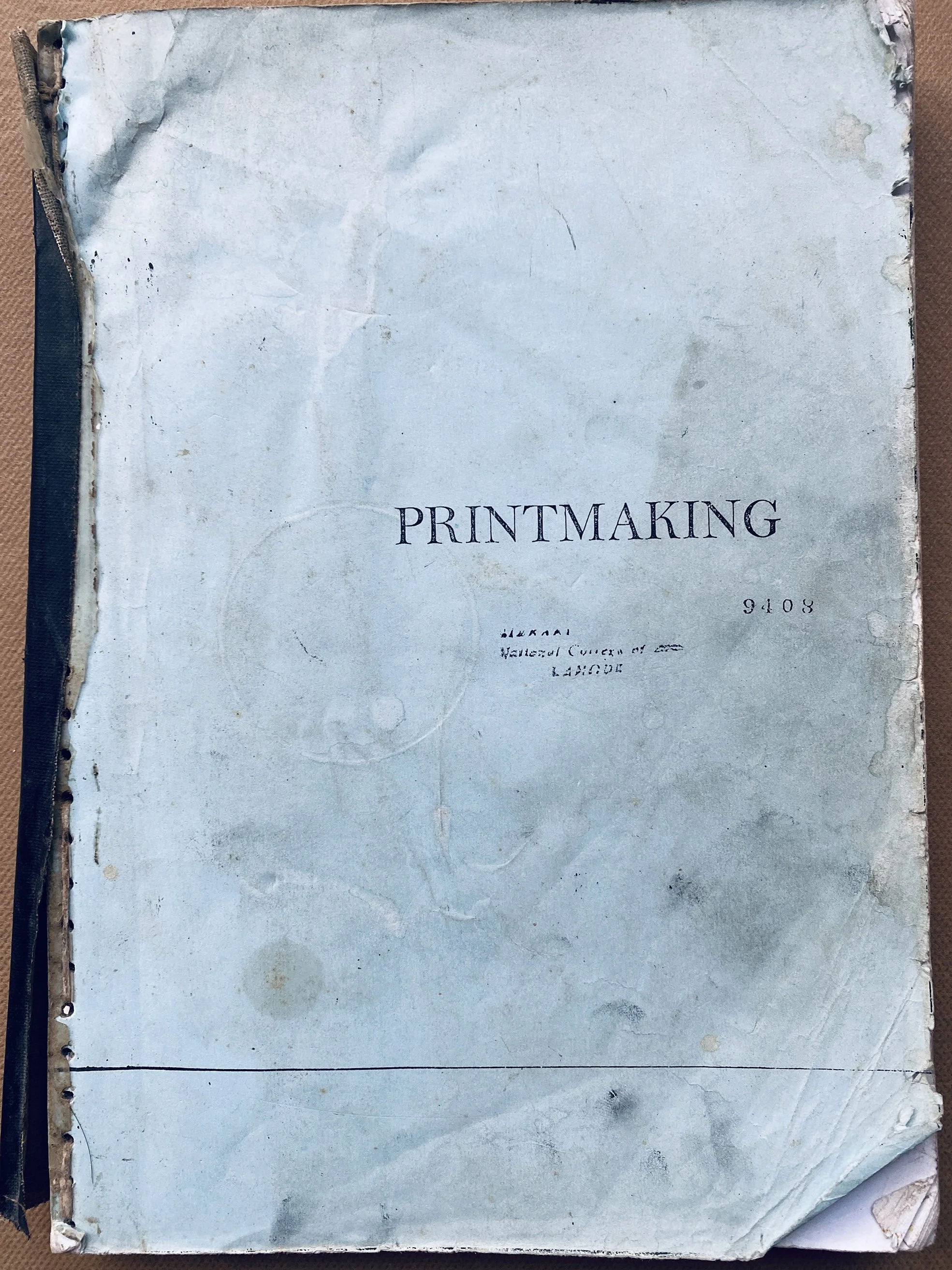  Bani Abidi, Printmaking Cover, 2022, archival print on paper mounted on alu-dibond, 26.67 x 20.01 cm, edition 1/5  Image courtesy of the artist and Experimenter 
