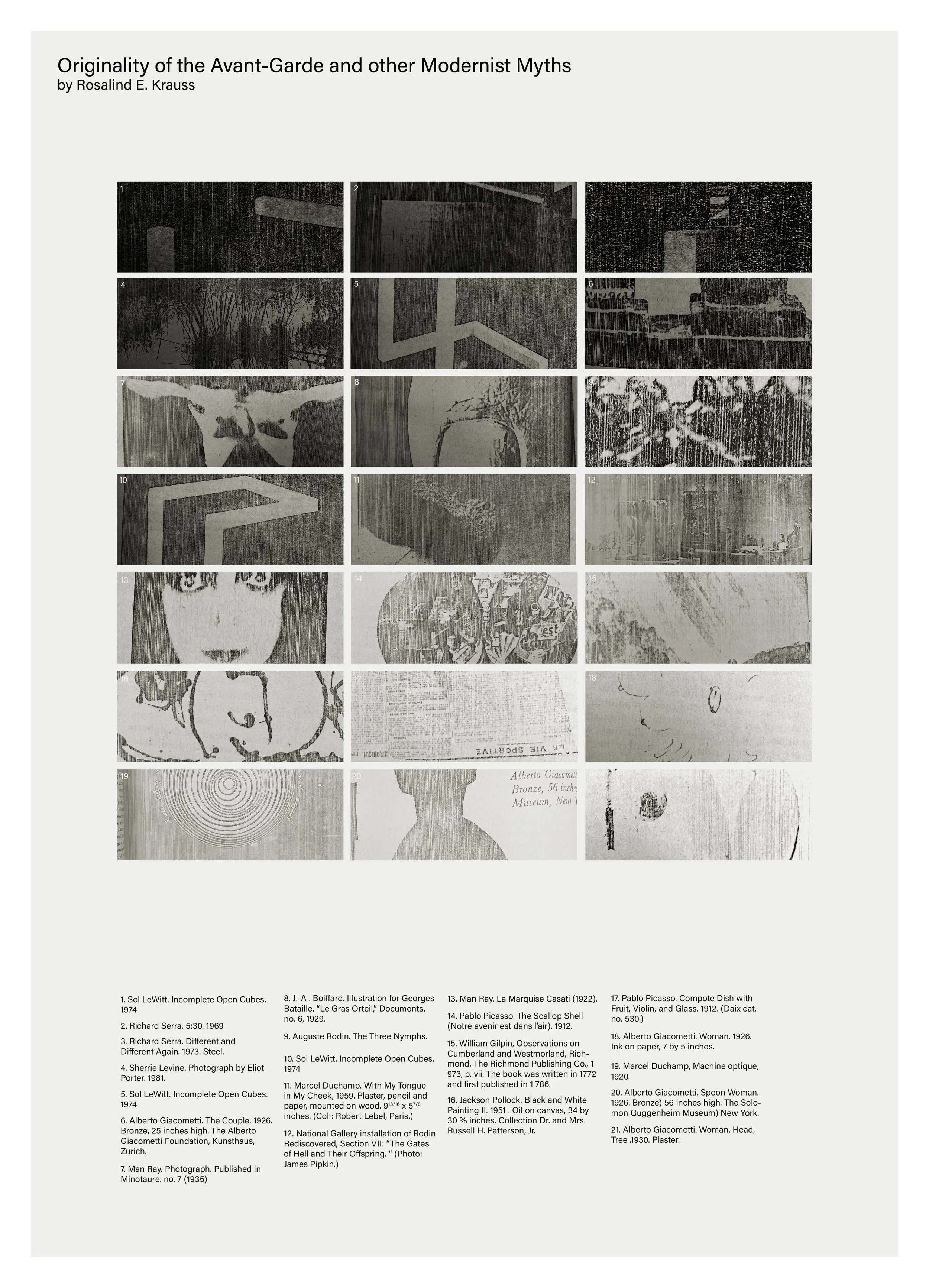  Bani Abidi, Originality of the Avant Garde and Other Modernist Myths - inside chart, 2022, archival print on paper mounted on alu-dibond, 58.24 x 42 cm, edition 1/5   Image courtesy of the artist and Experimenter  