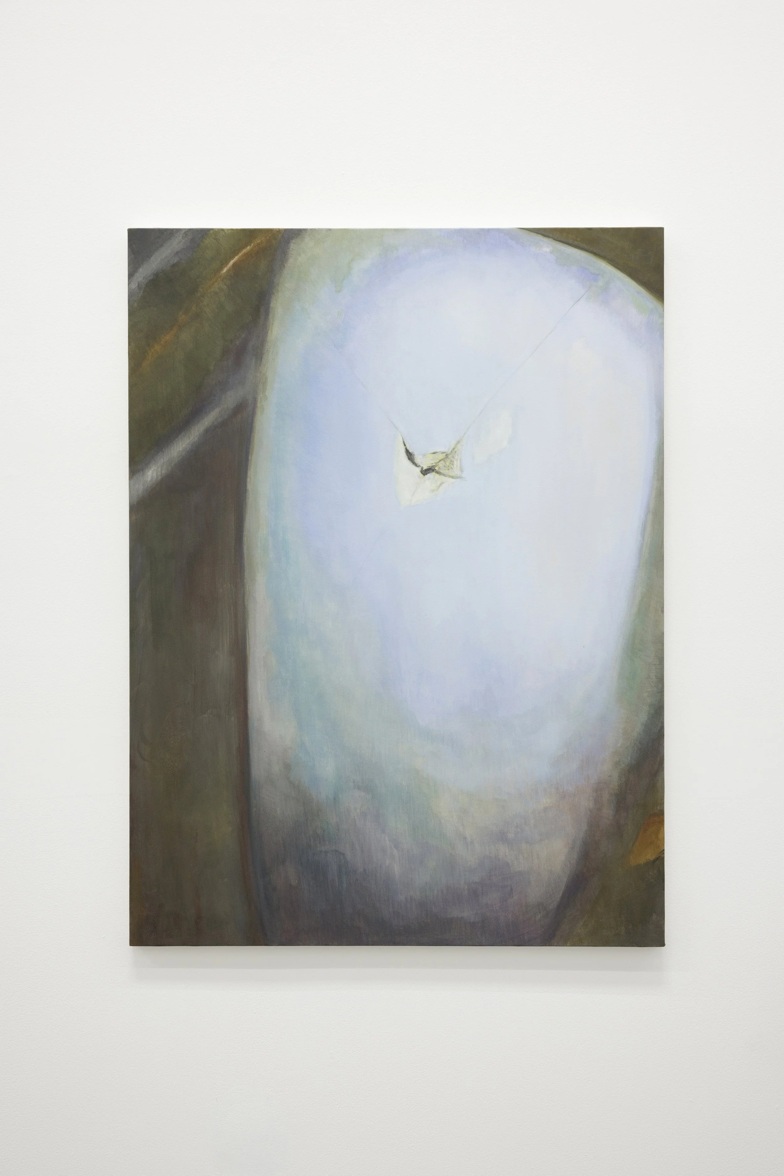  Inaam Zafar, Fracture, 2025, oil on canvas, 139.7 x 104 cm  Image courtesy of the artist and Grey Noise Photo by: Daniella Baptista 