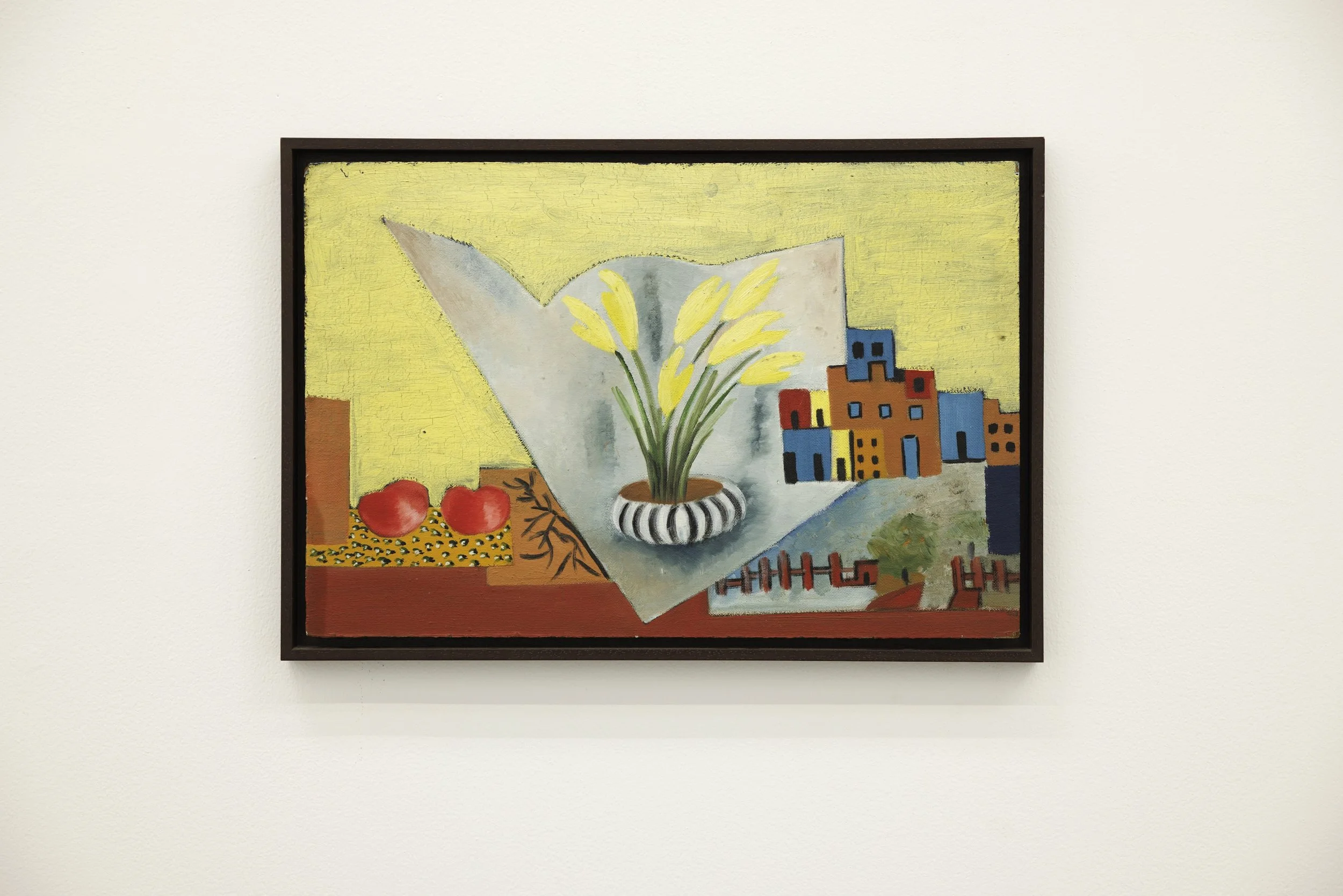  Zubeida Agha, Untitled, c. mid 1950s – early 1960s, oil on board, 64 x 45 cm&nbsp;  Image courtesy of the artist and Grey Noise Photo by: Daniella Baptista   