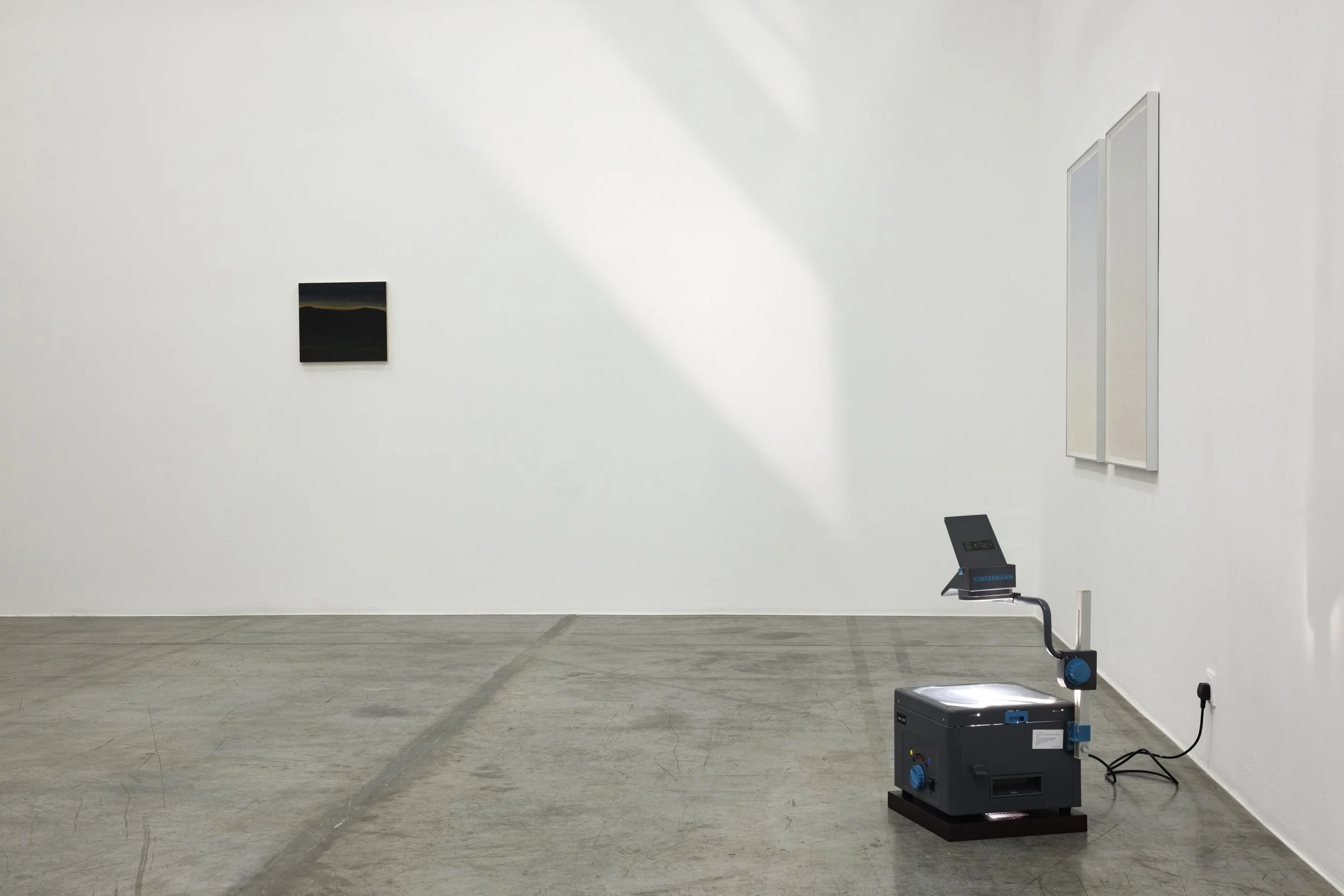  Iqra Tanveer, The forgetting curve, 2017, overhead projector, transparency film, dimensions variable  Image courtesy of the artist and Grey Noise Photo by: Daniella Baptista 