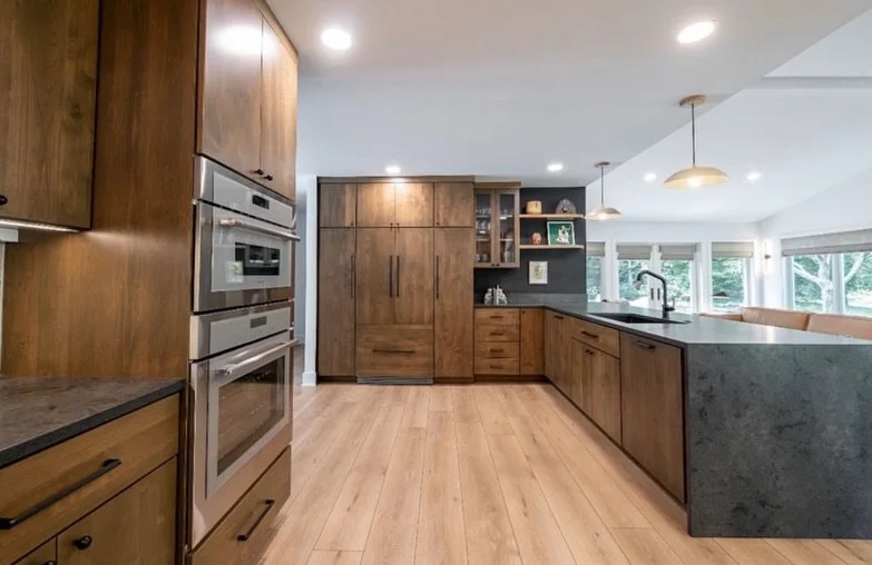 Here are a few of our favorite kitchens from our renovation projects ✨ Which one is your favorite &amp; why? 1,2,3 or 4? 

Thinking of renovating or building an addition? Visit mancusohomes.com 

#customrenovation #kitchen #kitchendesign #customkitch