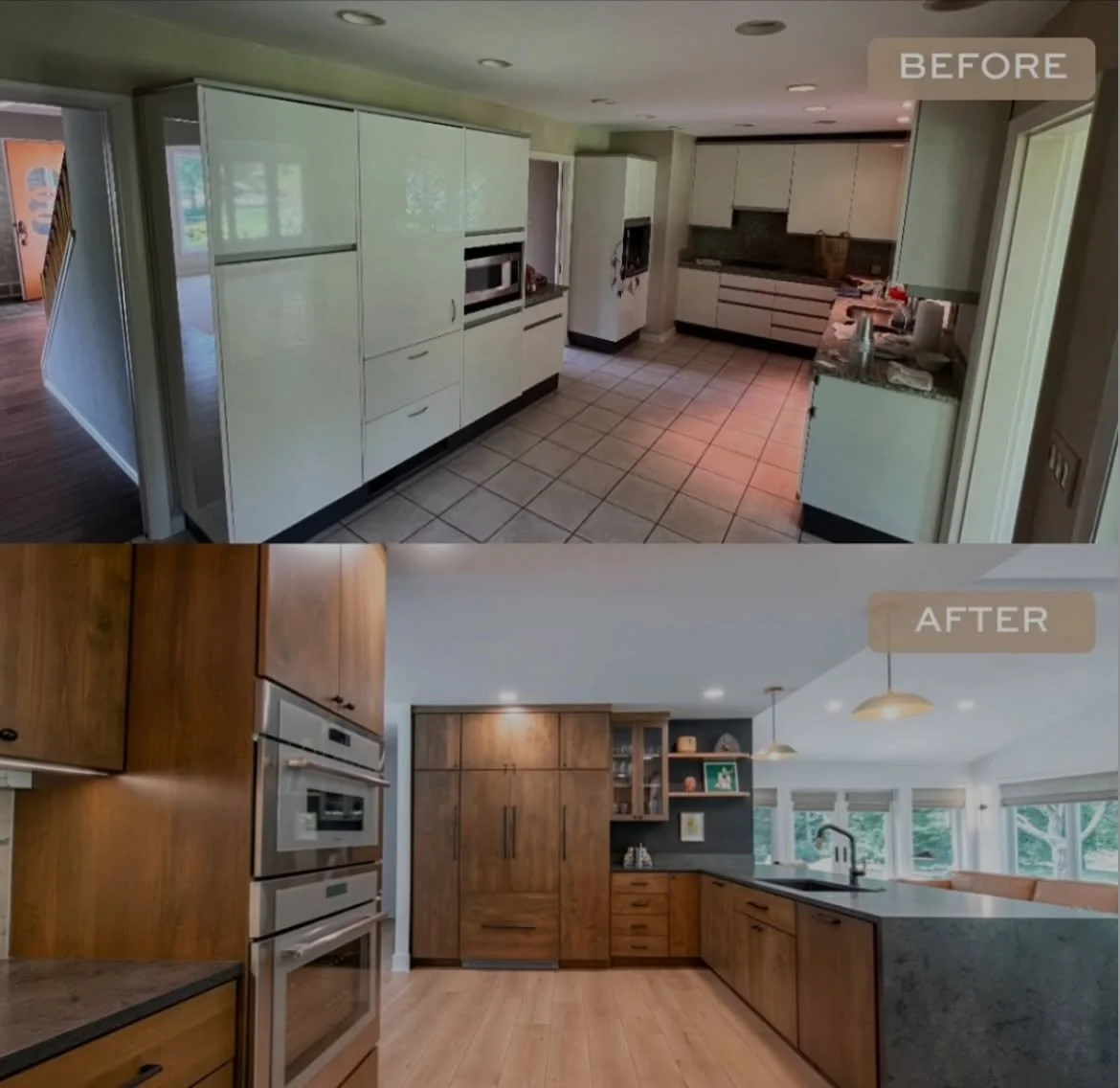 Before &amp; Afters of our entire home renovation + addition project in Gates Mills ✨ 

➡️ Are you thinking of renovating or building an addition? Visit mancusohomes.com

&mdash;

#beforeandafter #beforeandafterhomeedition #beforeandafterhome #homere