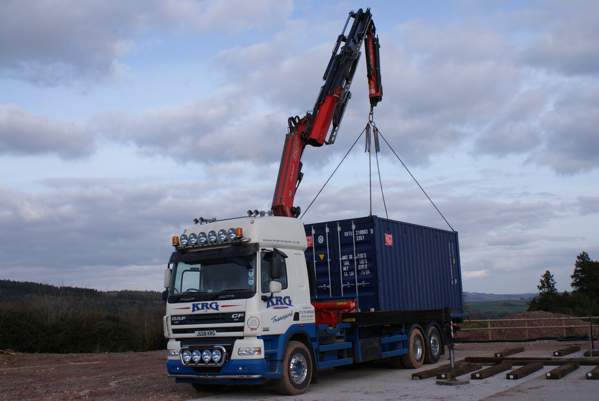QUBE Renewables - bioQUBE - the Green being delivered.JPG