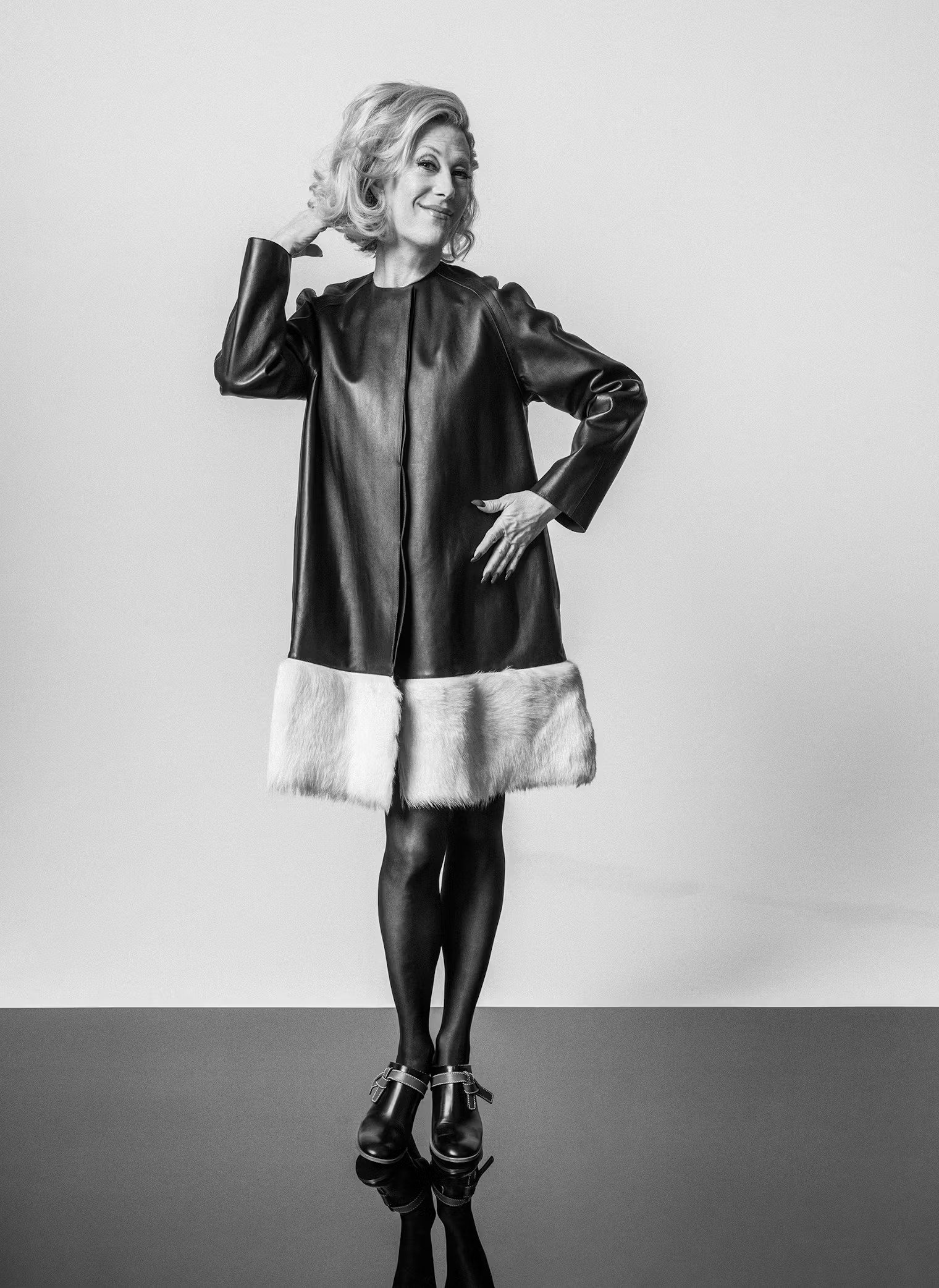 Fall 2019
“This was a turning point for me. The shapes became very reduced, very cartoonlike,” Anderson says. “I really love the bluntness of this coat. The previous shows were very eclectic, so this was a moment where we stripped things down to the