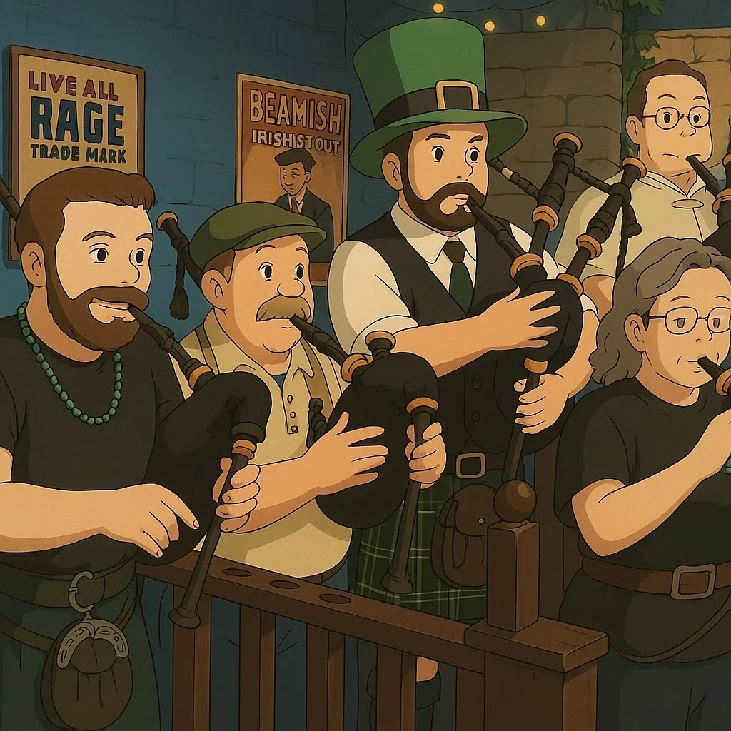 I mean - everyone was doing it&hellip; #pipebandlife  #studioghibli #ghibliart