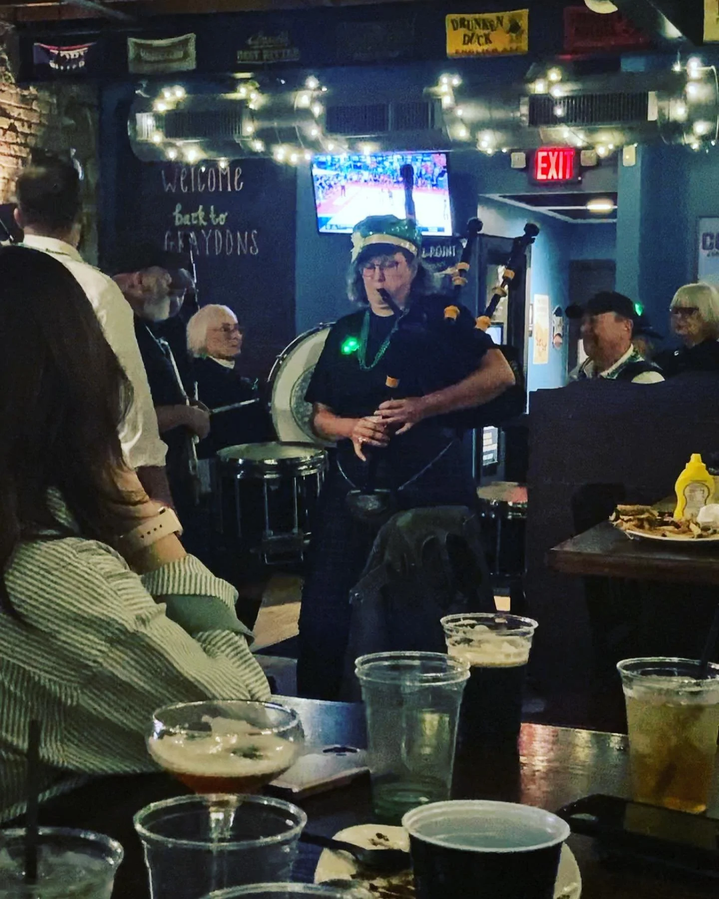 Melanie gets her own special post because 1) her face was covered in every picture I just posted and 2) she crushed her solo spots last night!! She also had a huge part in setting the whole dang thing up. Thanks for the work you do Melanie! #stpatric