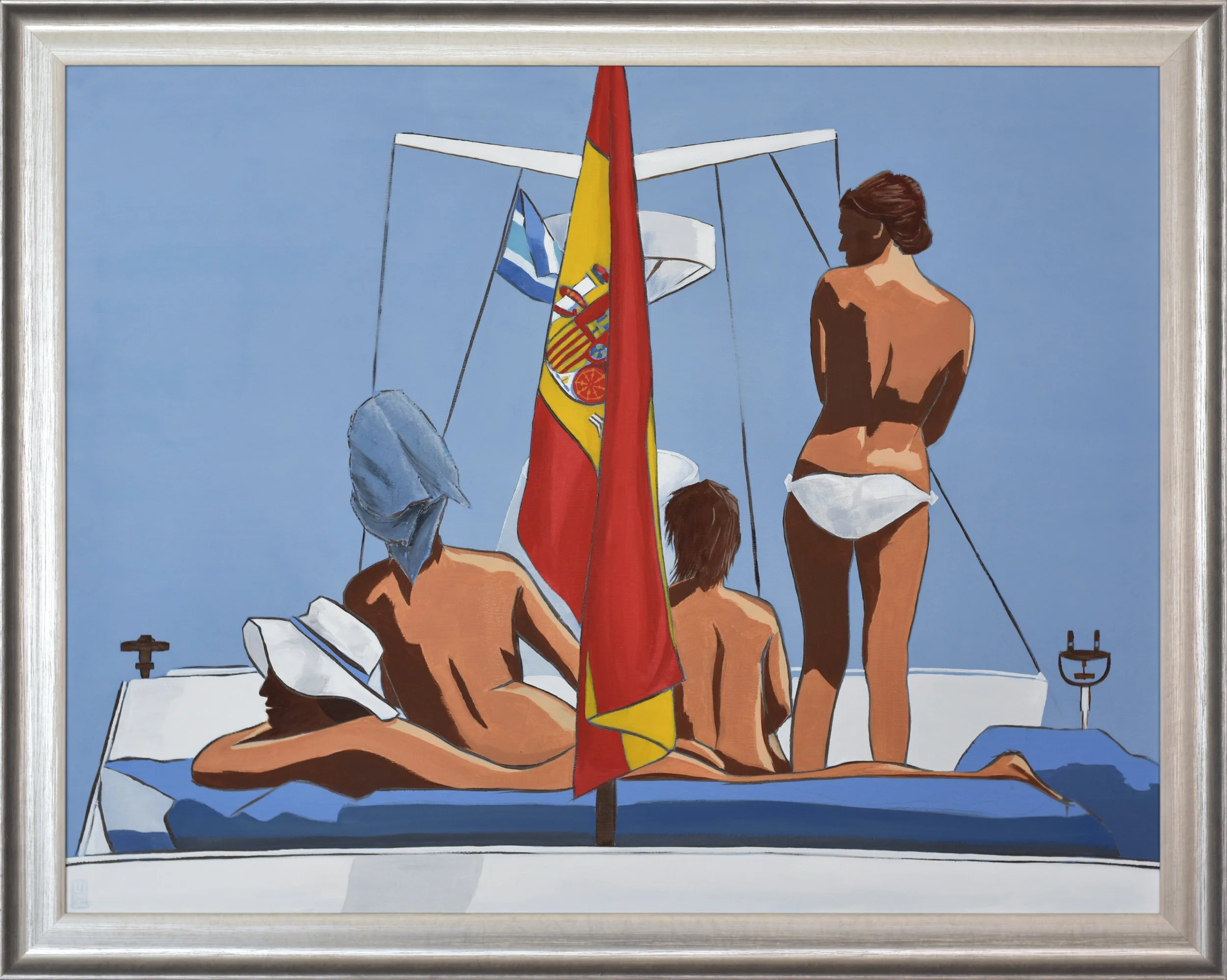 Ladies on Boat Framed.jpg