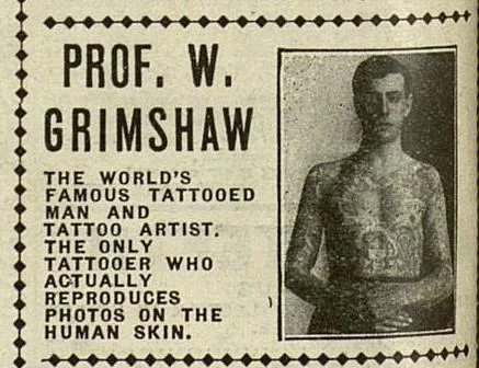 Prof. William Grimshaw from a Pollie & Zeidman advertisement, The Billboard , July 29, 1916.