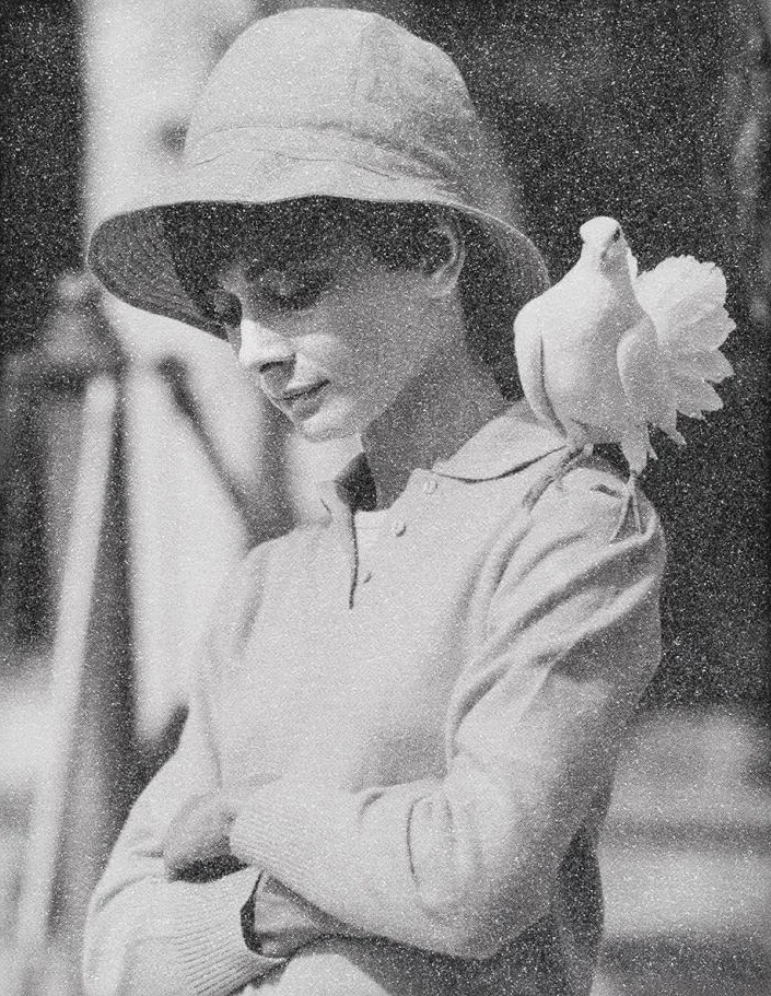 Simon-Claridge-Audrey-Hepburn-With-Dove-Claridge-Fine-Art