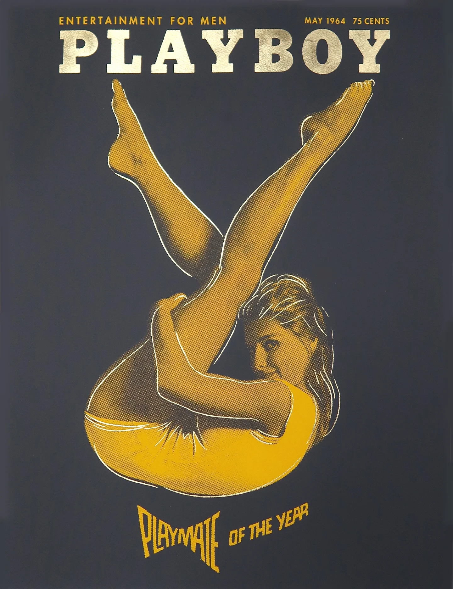 Simon-Claridge-Playboy-Magazine-May-1964-Dark-Taupe-Mustard-Claridge-Fine-Art