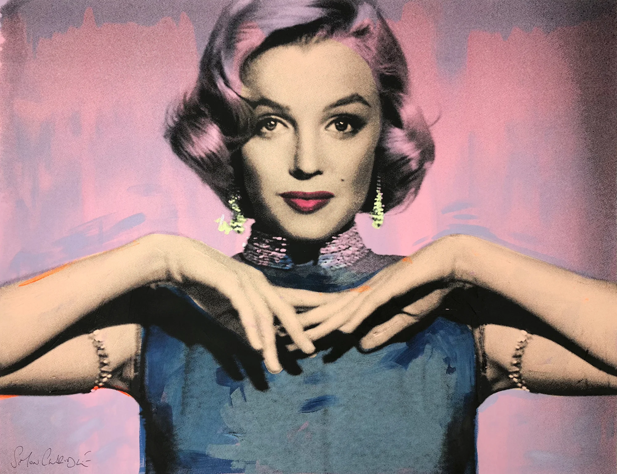 Simon-Claridge-Marilyn-Monroe-Sounds-Just-Dreamy-To-Me-Powder-Blend-Claridge-Fine-Art