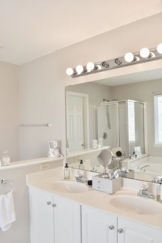 three mirrors in one room because we just can't get enough of ourselves
