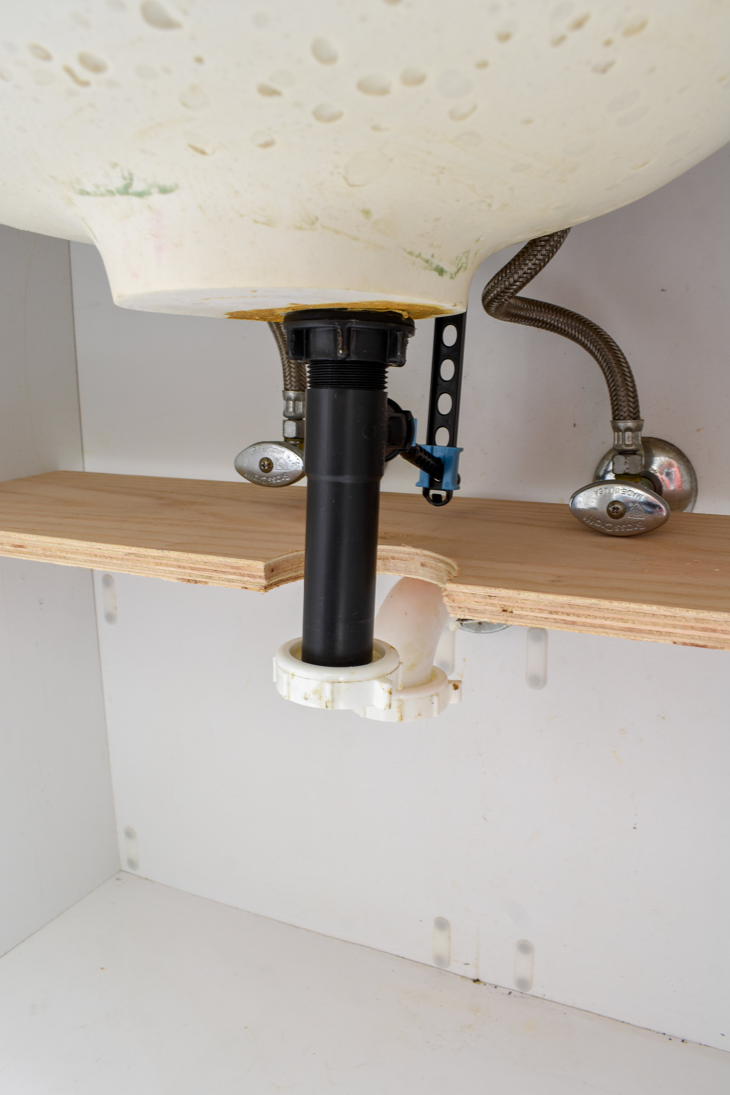 How to Add a Shelf under Bathroom Sink Rispa