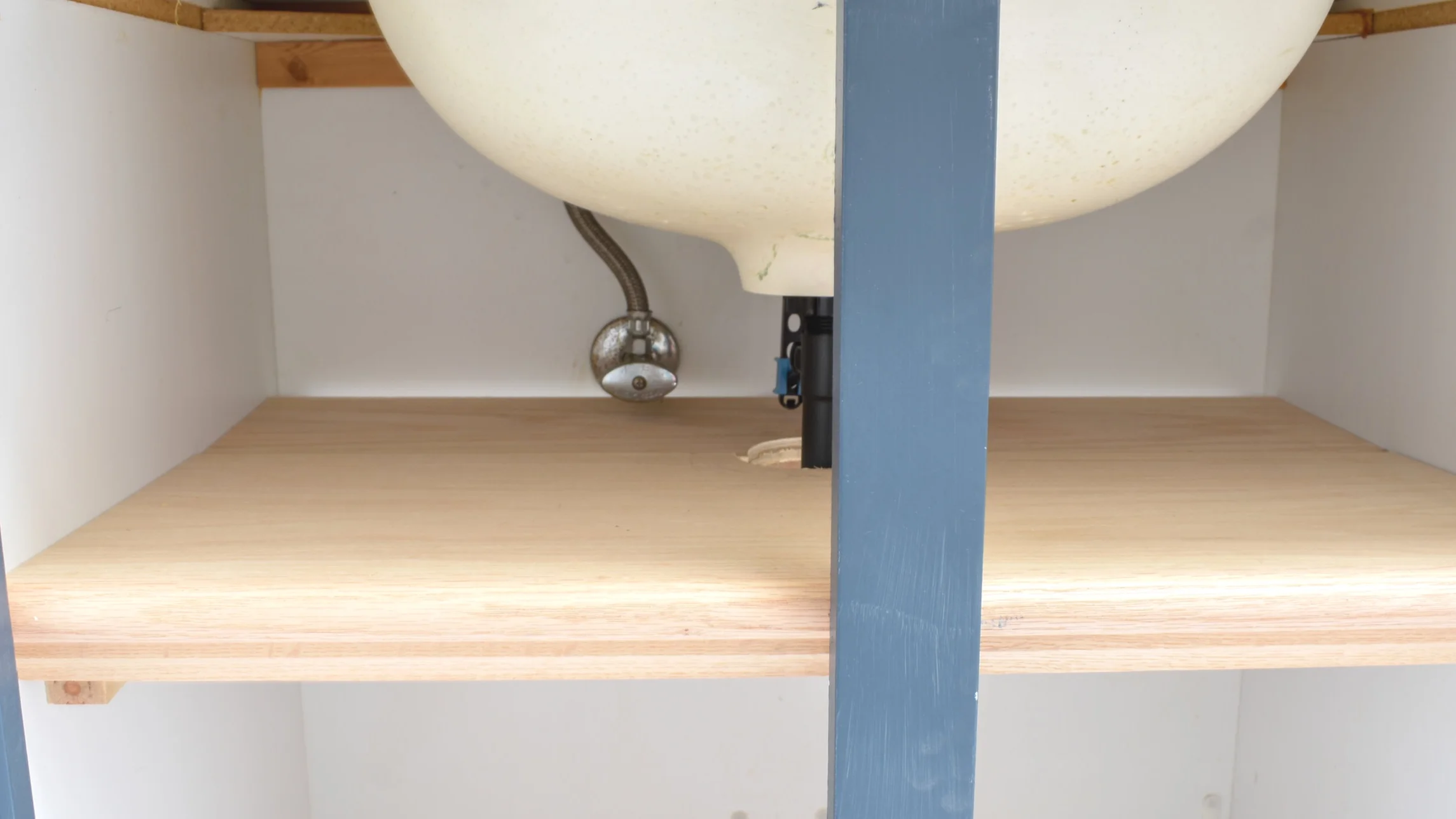 How to Add a Shelf under Bathroom Sink Everything Bathroom