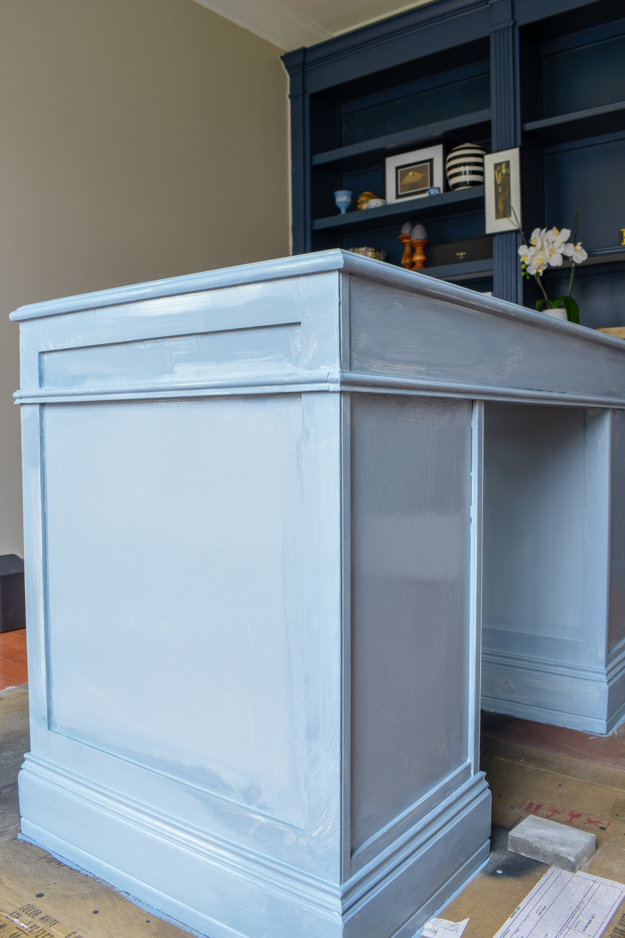 how to get a professional looking paint job on old furniture