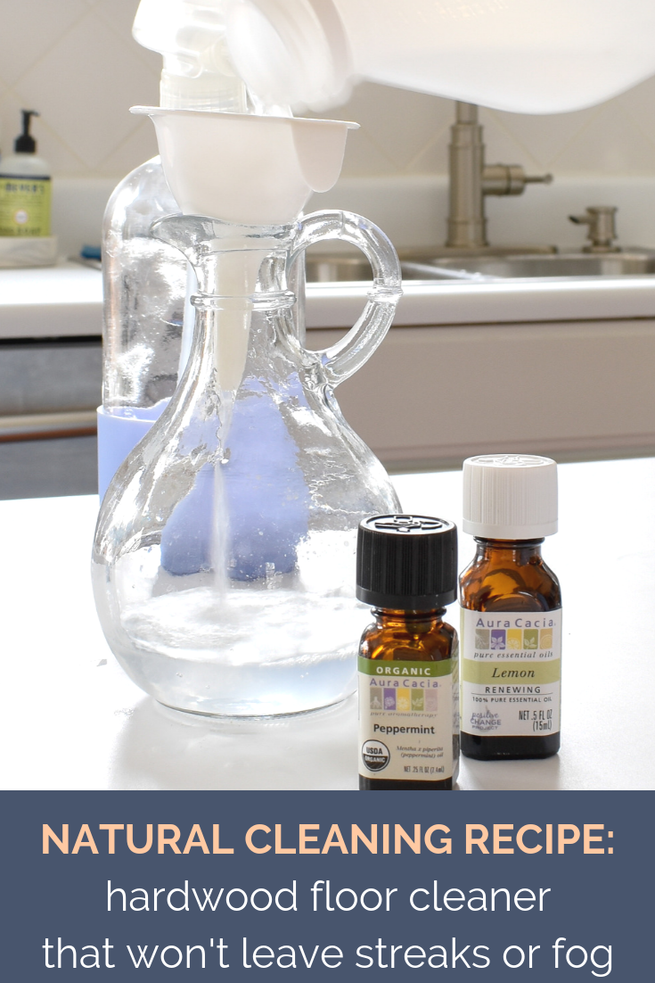 natural cleaning solution for hardwood flooring - this method and recipe will get your floors shiny without harsh chemicals that could damage the wood  #springcleaning #diycleaning #cleaninghacks