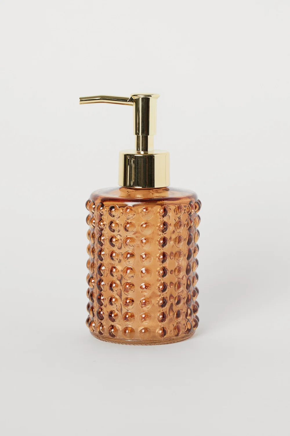 amber glass soap bottle