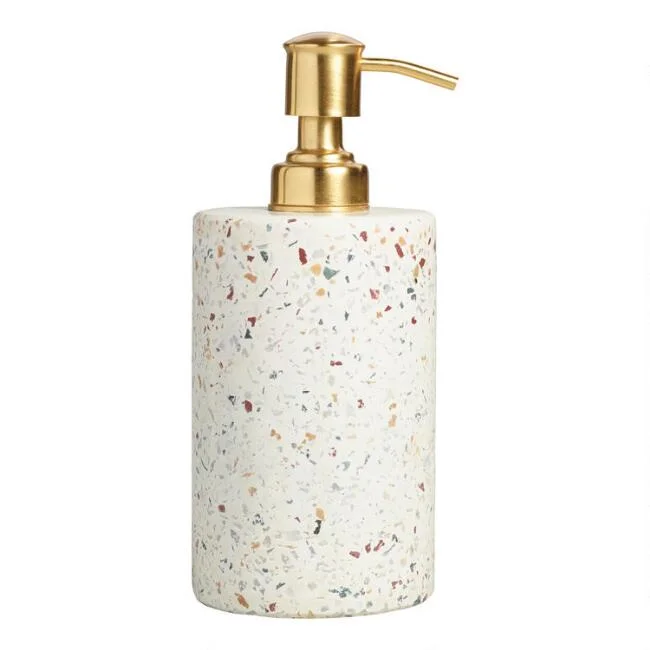 terrazzo soap dispenser