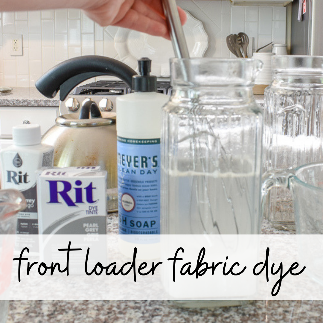 how to dye fabric in a front loader washing machine