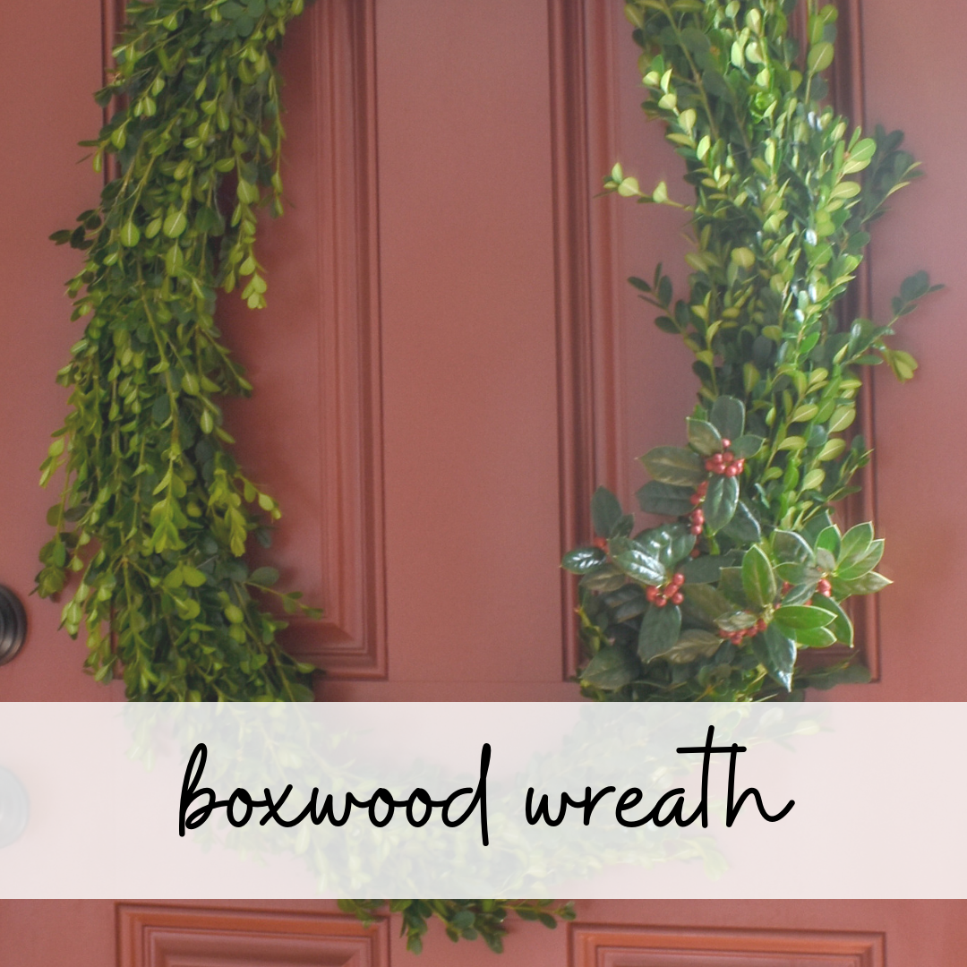 DIY Boxwood Wreath from Yard Clippings