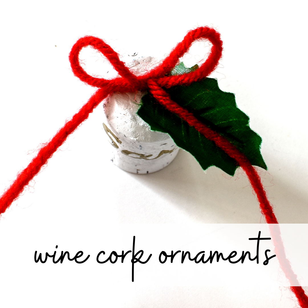 wine cork christmas tree ornament craft 