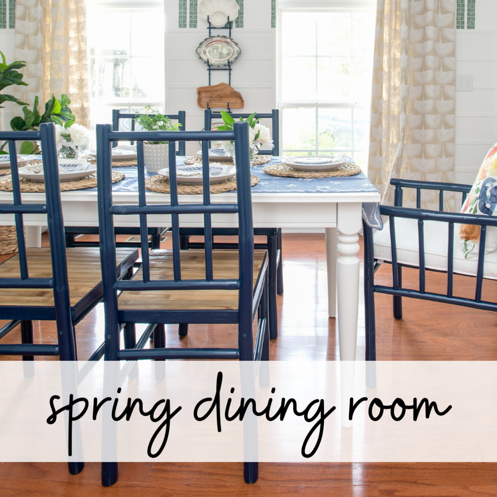 spring dining room decor